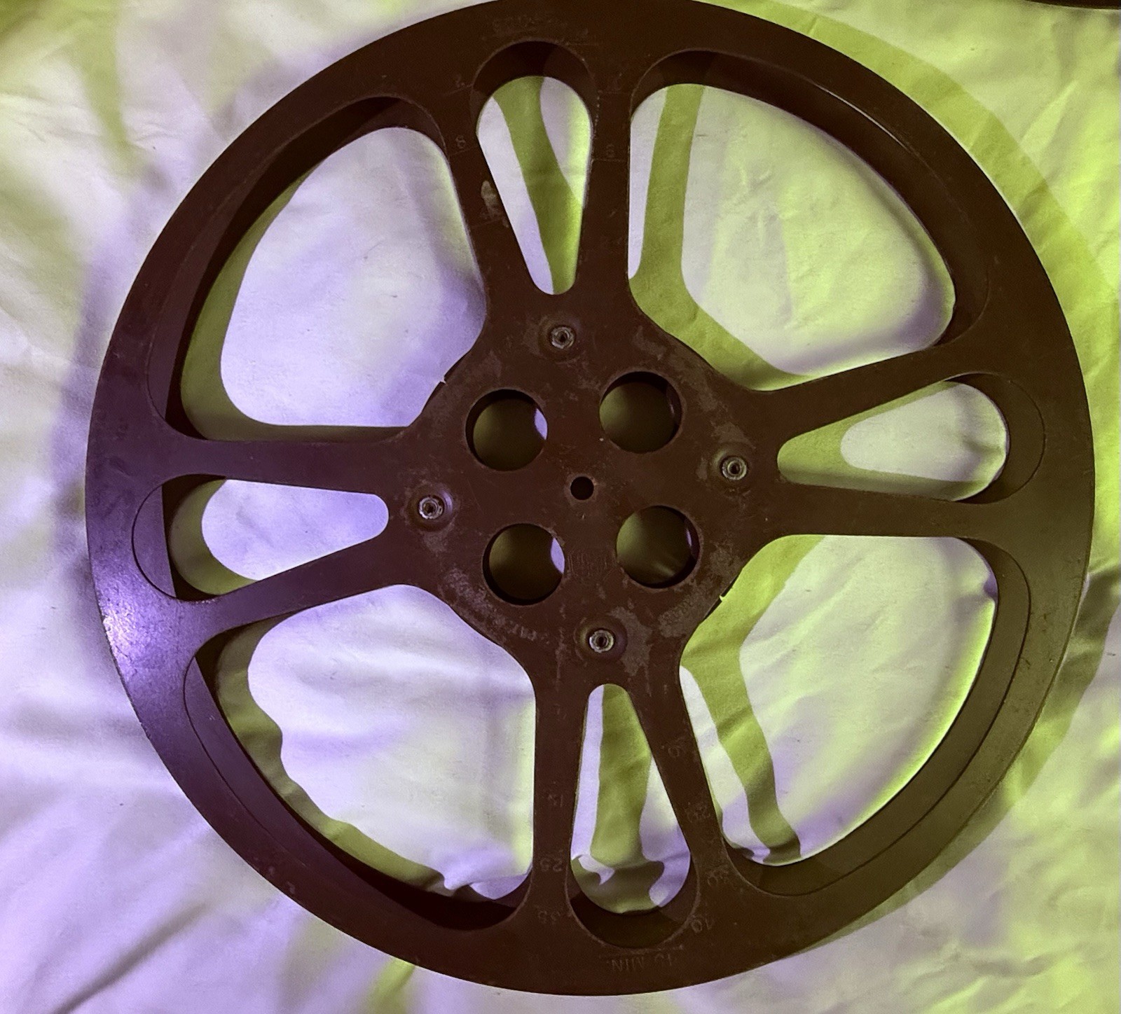 3 Vintage Goldberg Bros 16mm Metal Film Reels Lot of 3 1600’ 13.75” Diameter