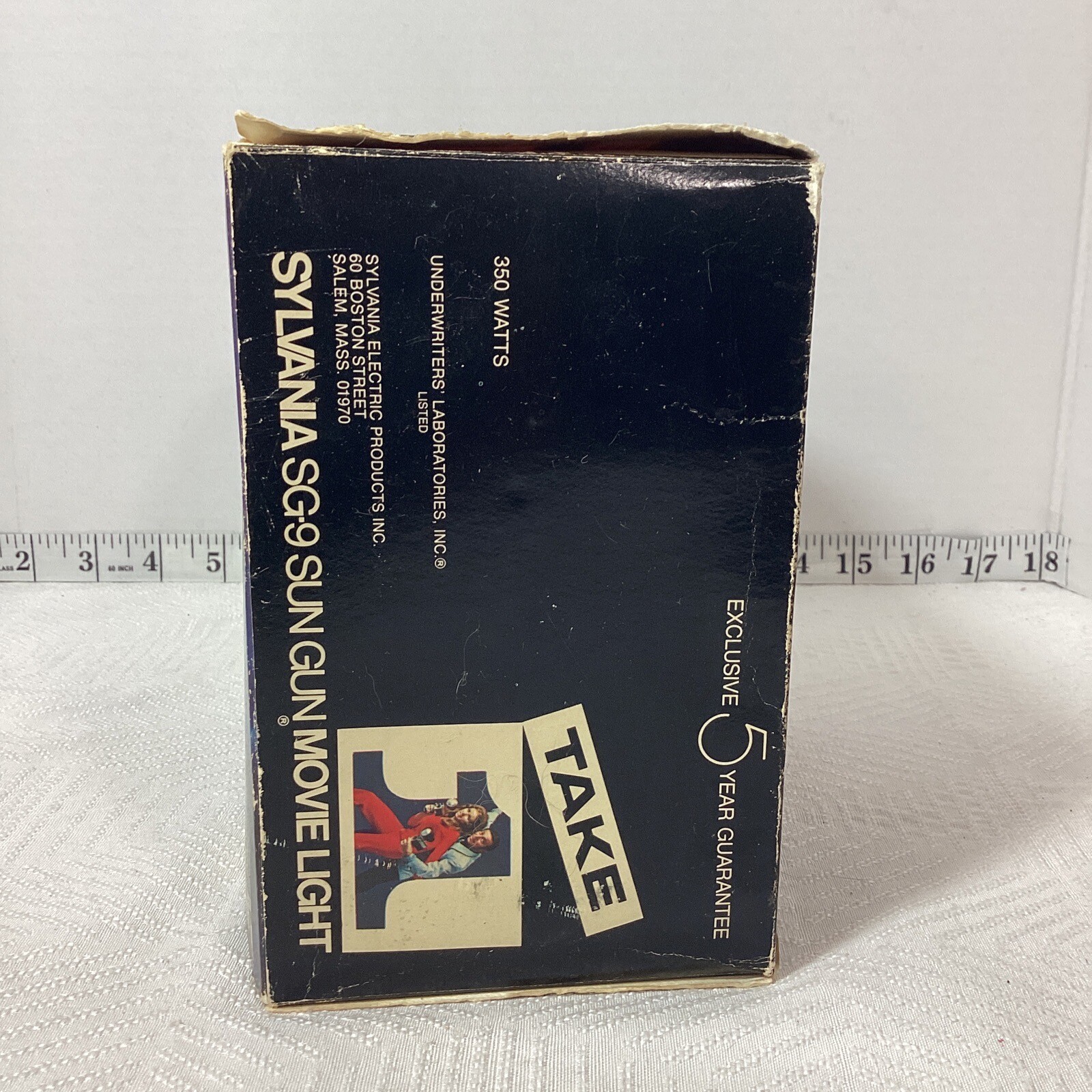 Sylvania Sun Gun Movie Light Vintage SG-9 Open Box
