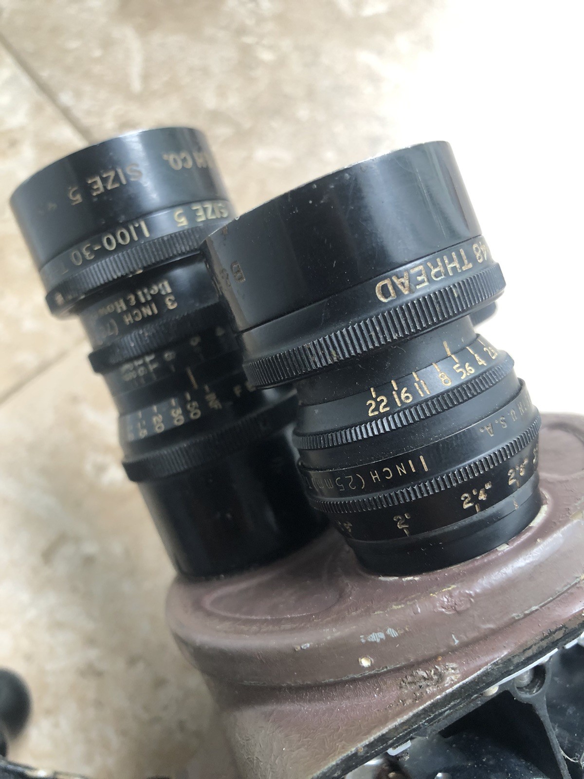 Bell And Howell 70 Filmo B-1A Camera U S Property With Lenses
