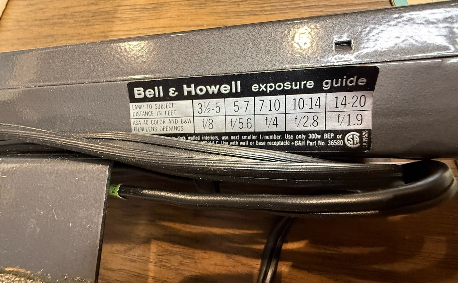 Bell & Howell Vintage Movie Light Bar Kit w/ Box Paperwork Photoflood