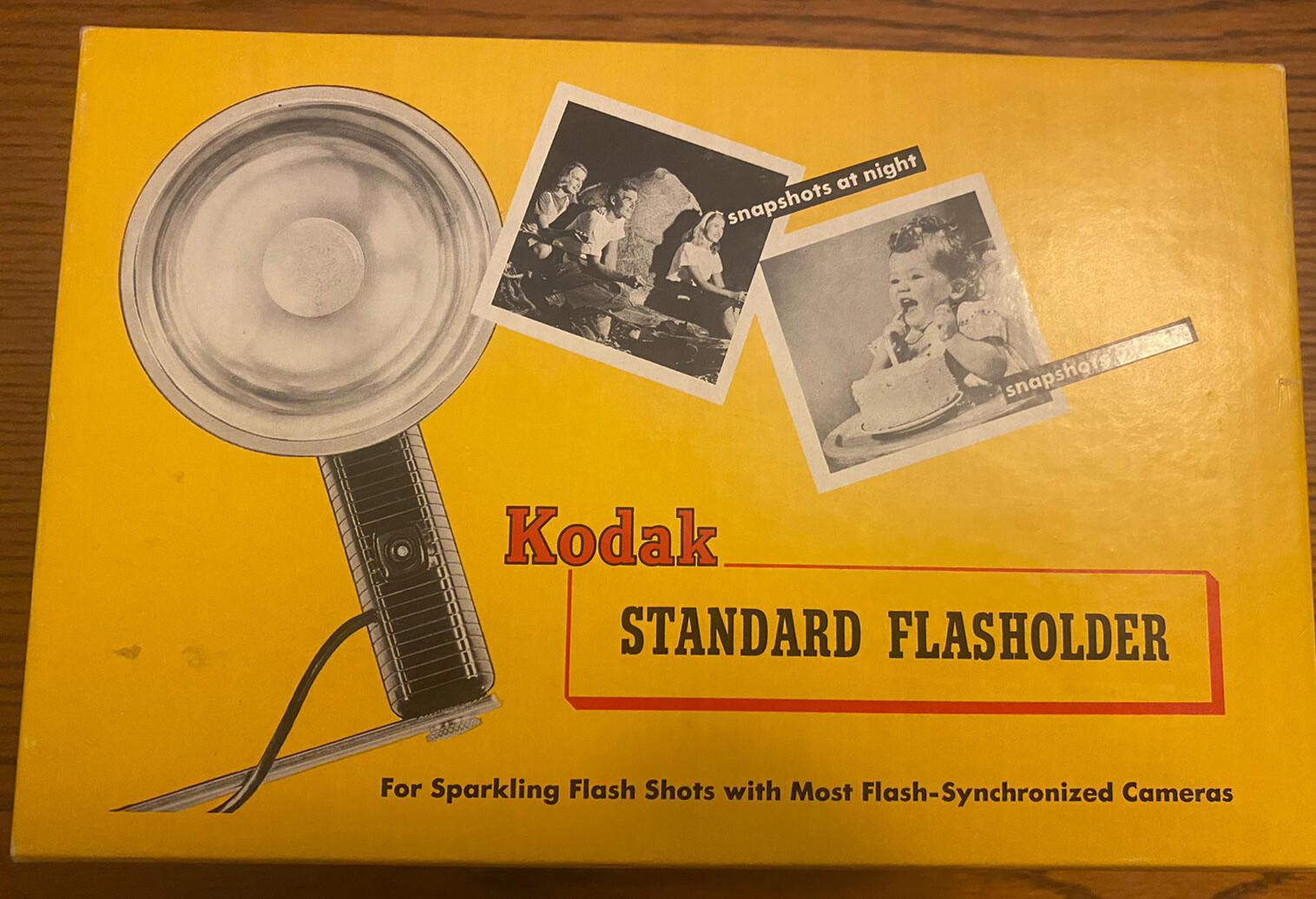 VINTAGE Kodak Standard Flasholder With Original Box – No. 721 Brown