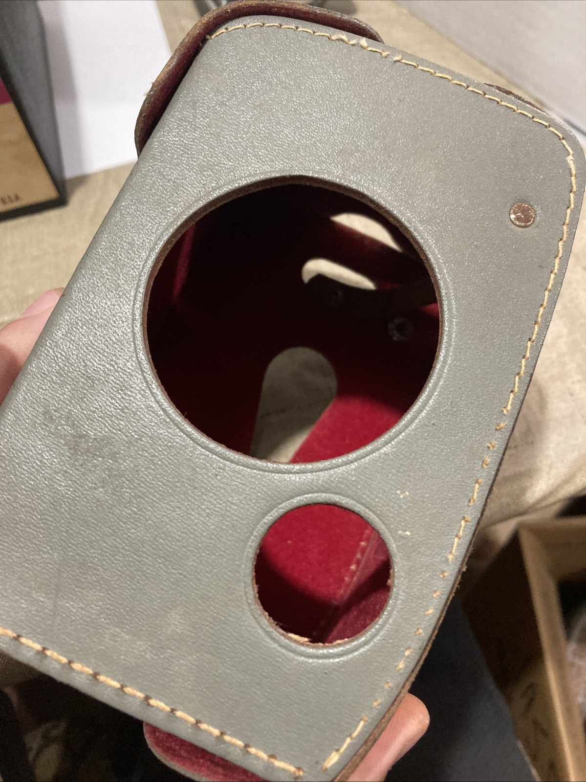 Antique Vintage Retro Ansco CAMERA CASE Leather Uncommon Old Photography