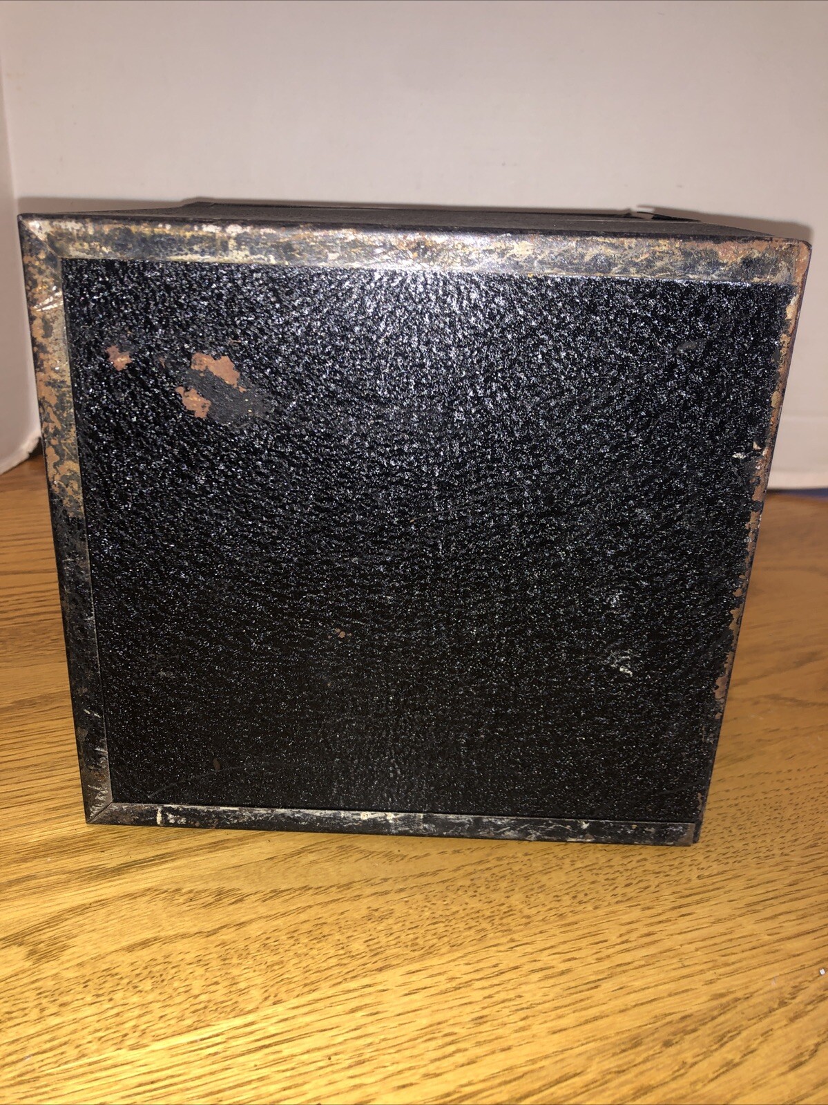 VINTAGE S-K TOOLS BLACK METAL FILM REEL BOX, CASE, TOOL BOX With Film Canisters