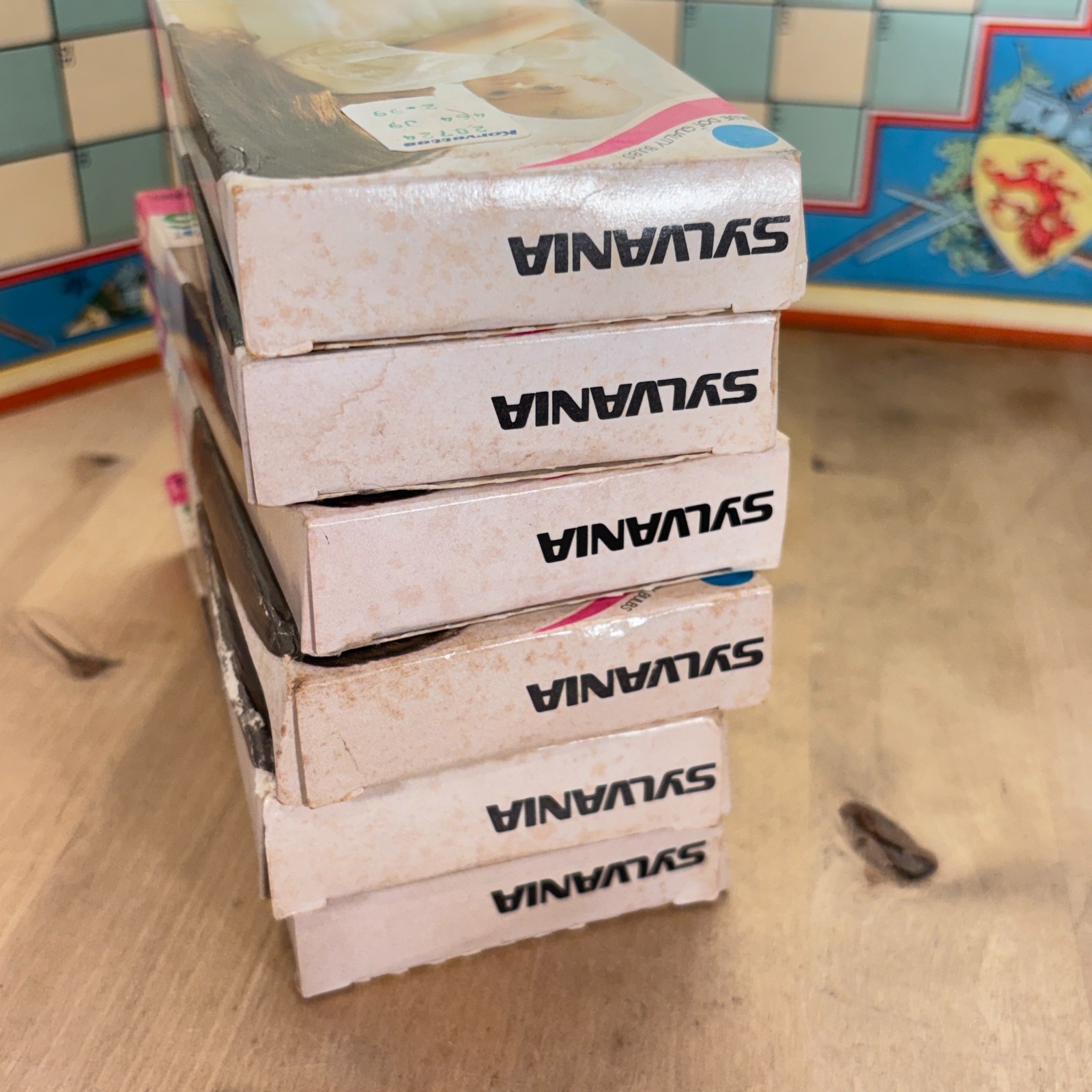 Lot Of 6 Boxes Sylvania Vintage M3 Blue Dot 12 Flash Bulbs Camera Bulb NOS