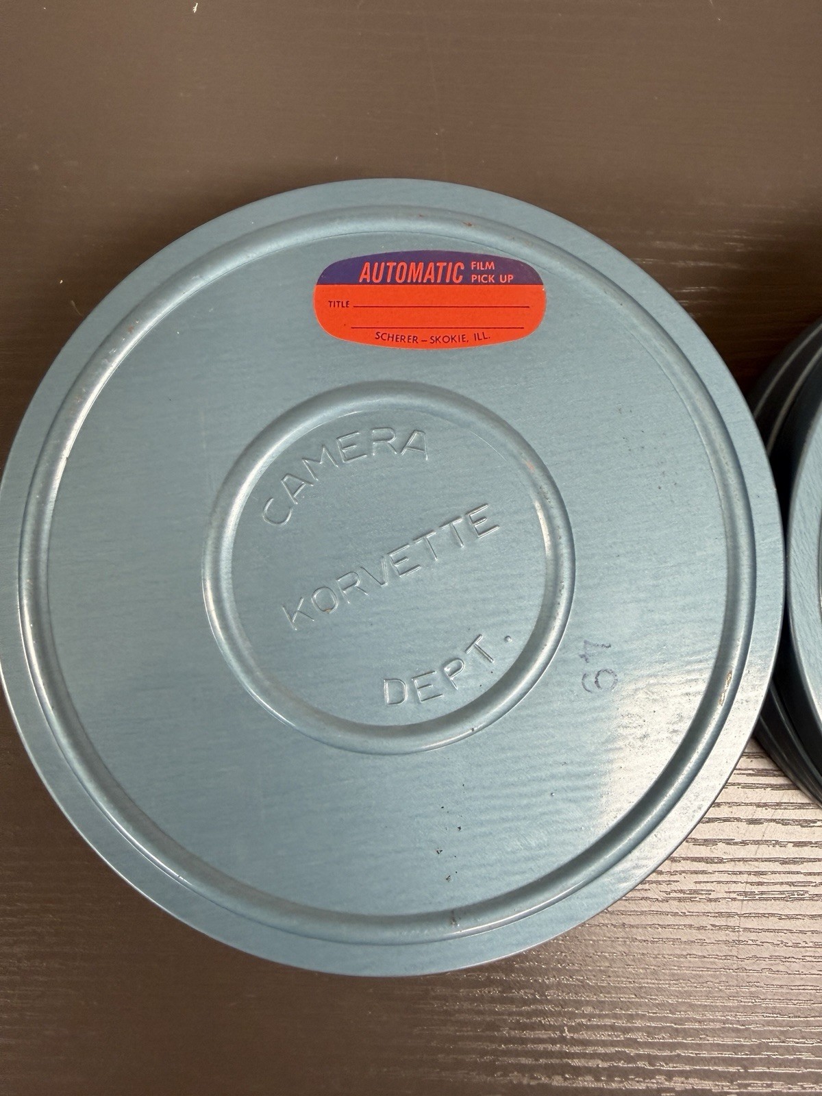 Korvette Camera Dept Super 8 Can & Metal Compco Movie Reel Chicago USA