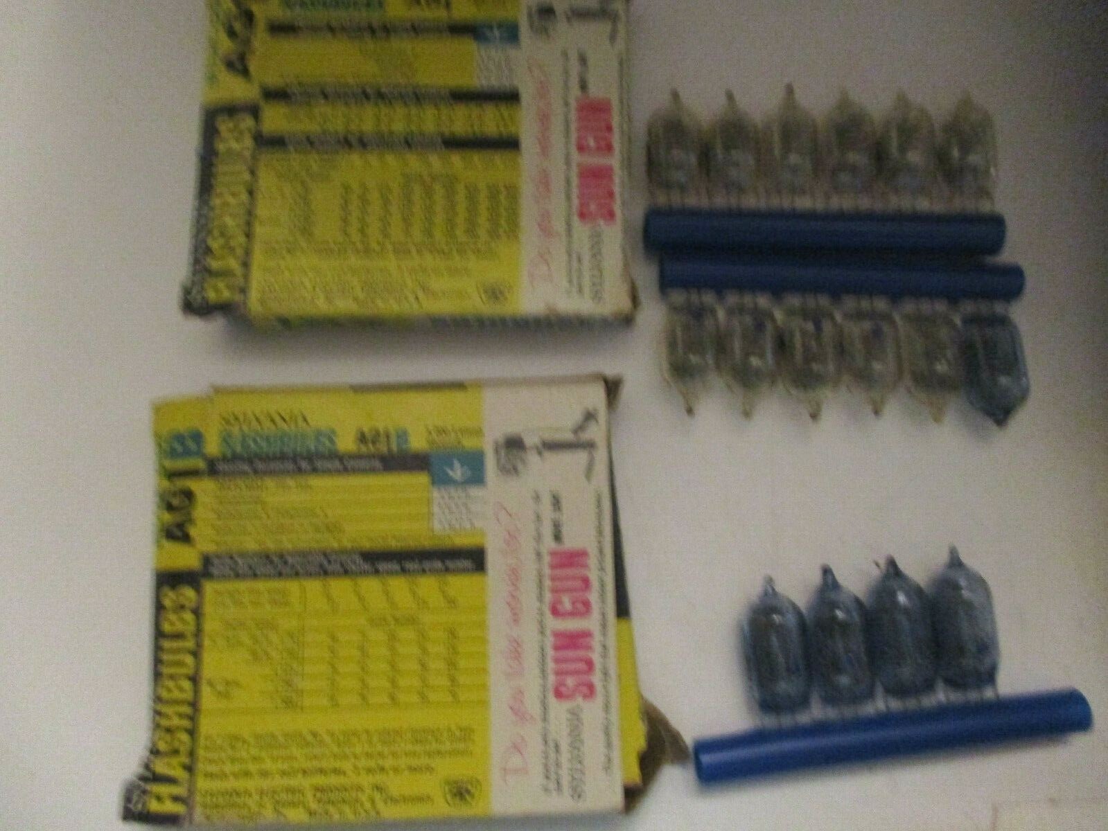 Vintage Sylvania Flashbulbs and Westinghouse Flash Cubes
