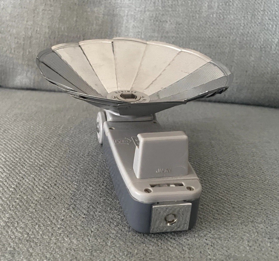 HANIMEX D Bouncemaster Camera Flash Reflector Unit Case Japan Untested