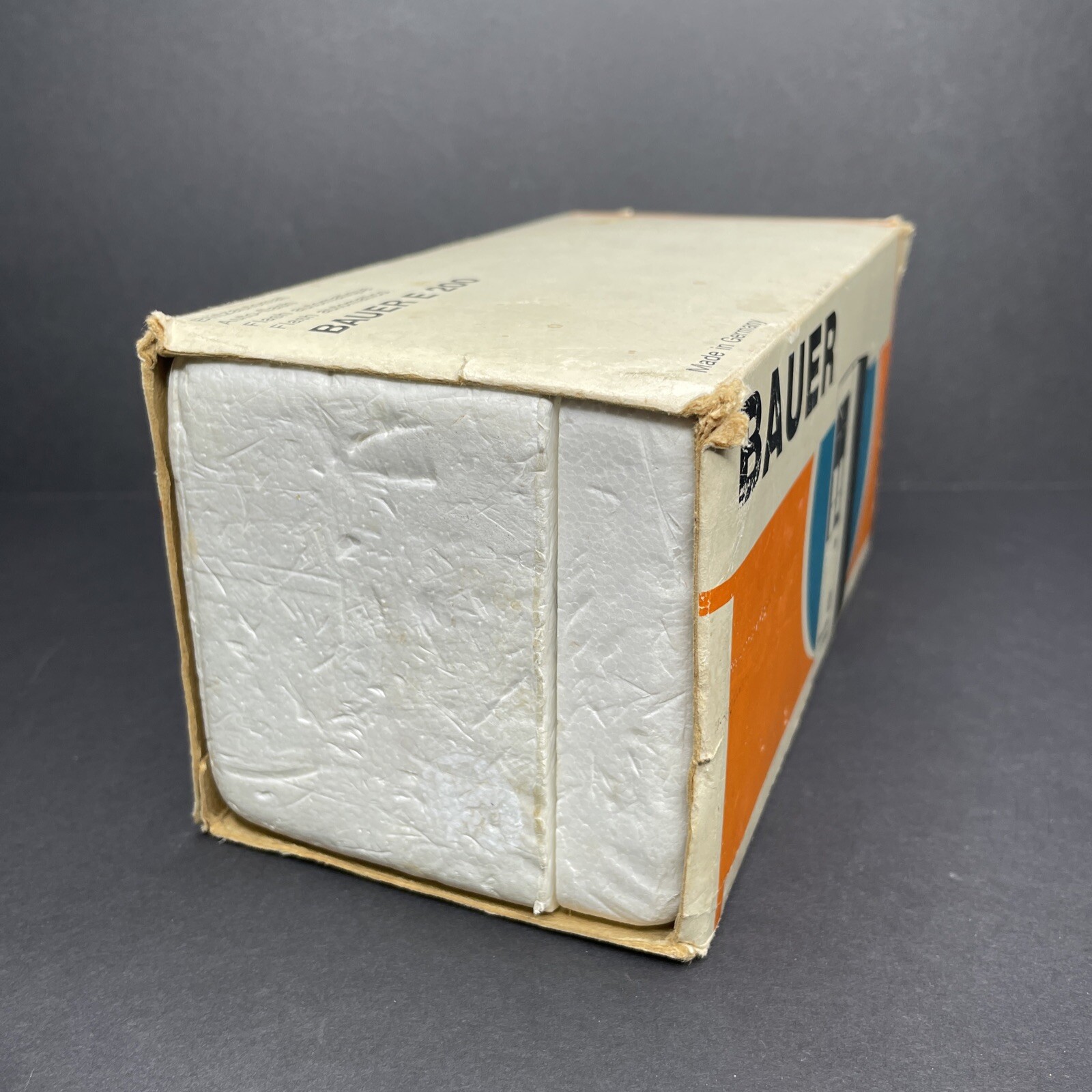 Vintage Bauer E200 AutoBlitz / UltraBlitz Flash With Plug & Box Made In Germany