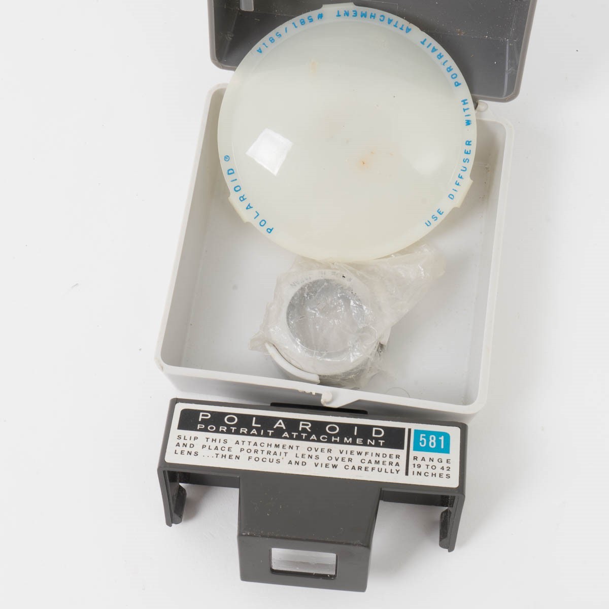 Polaroid Flashgun #268, Close-Up Kit #583, and Potrait Kit #581 for Land Use 340