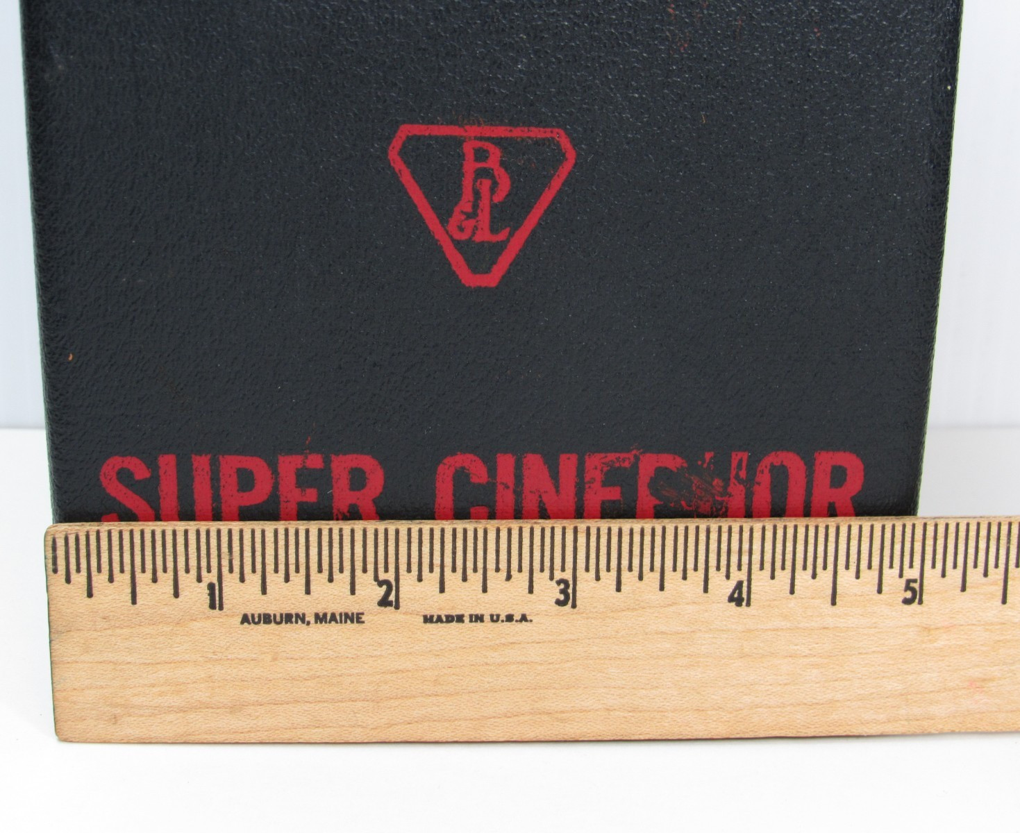 RARE Vtg Bausch & Lomb Super Cinephor Box Case ONLY for Cinema Projector Lens