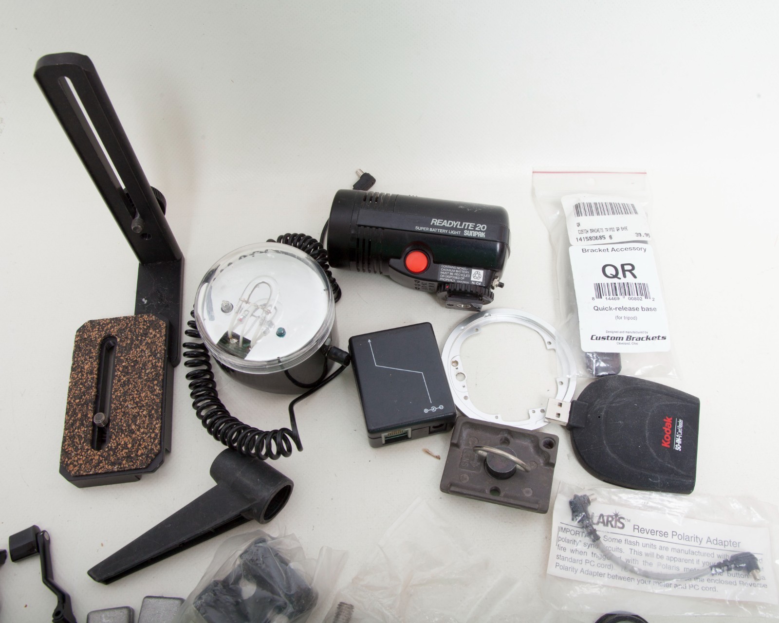 Vintage Photography Accessories Lot – Camera Parts, Canon Digital Gear, Studio