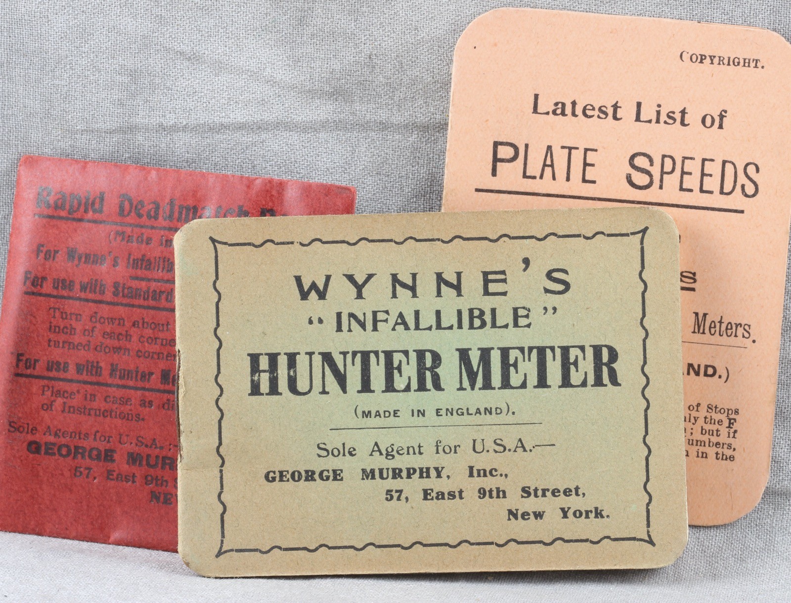 Wynne’s Infallible Hunter, Actinic Exposure Meter
