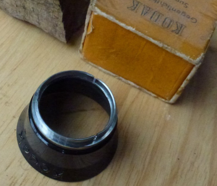 genuine early Kodak Retina Germany 27mm push fit slip on lens shade hood & box