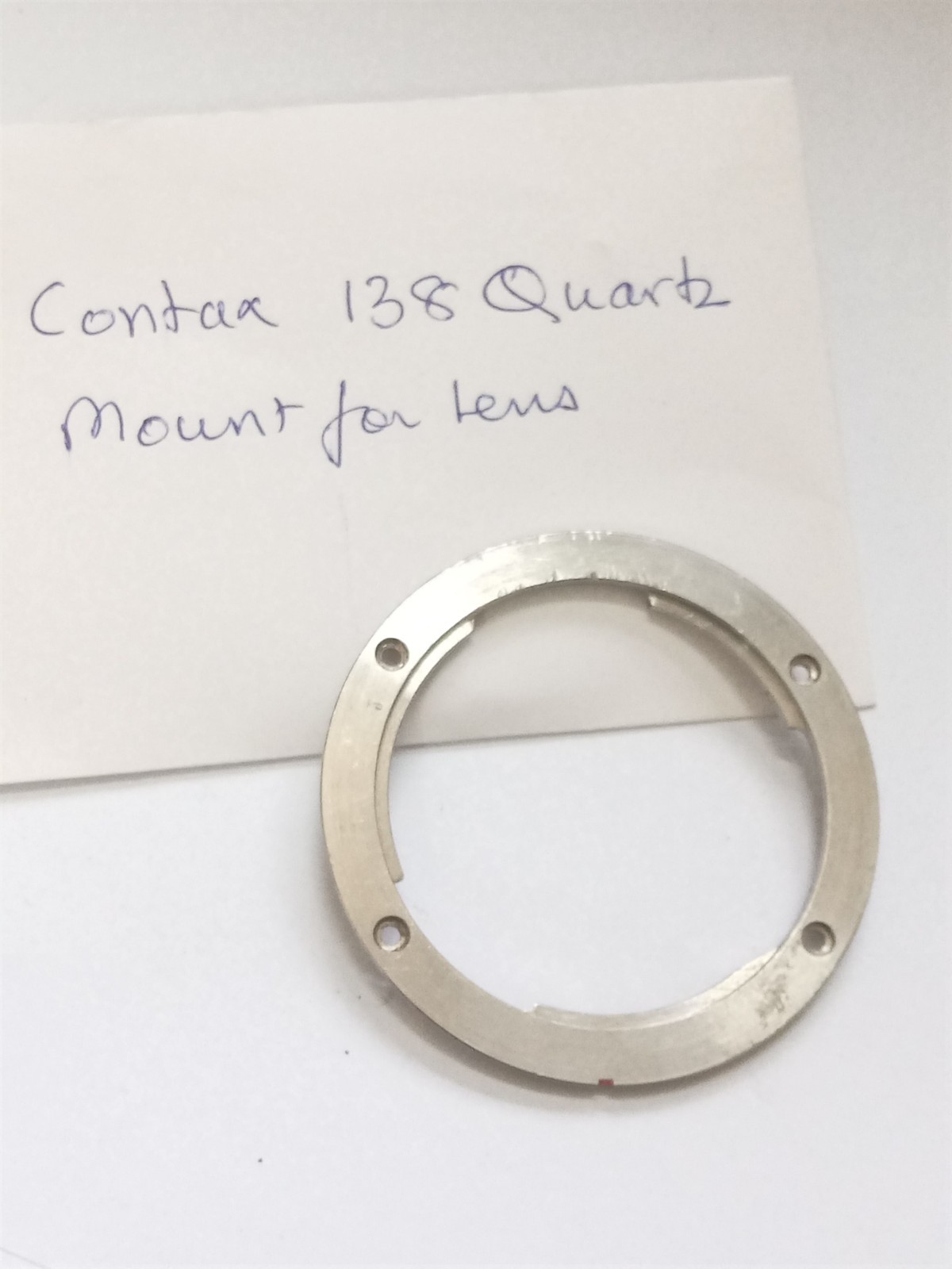 Contax 138 Quartz Lens Mount Original Used Spare Part