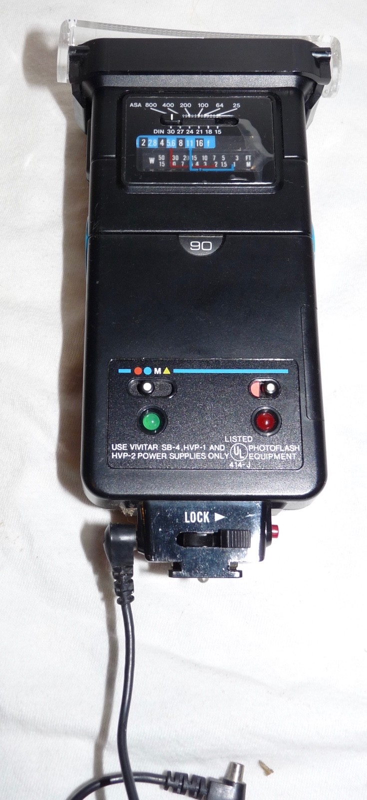 1980s Vivitar Zoom Thyristor Electronic Flash 2500 w/ Instructions