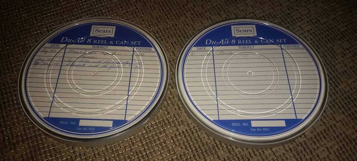 LOT OF 2 – Vintage Sears Du-All 8 Plastic Case & Reel Set VINTAGE ANTIQUE