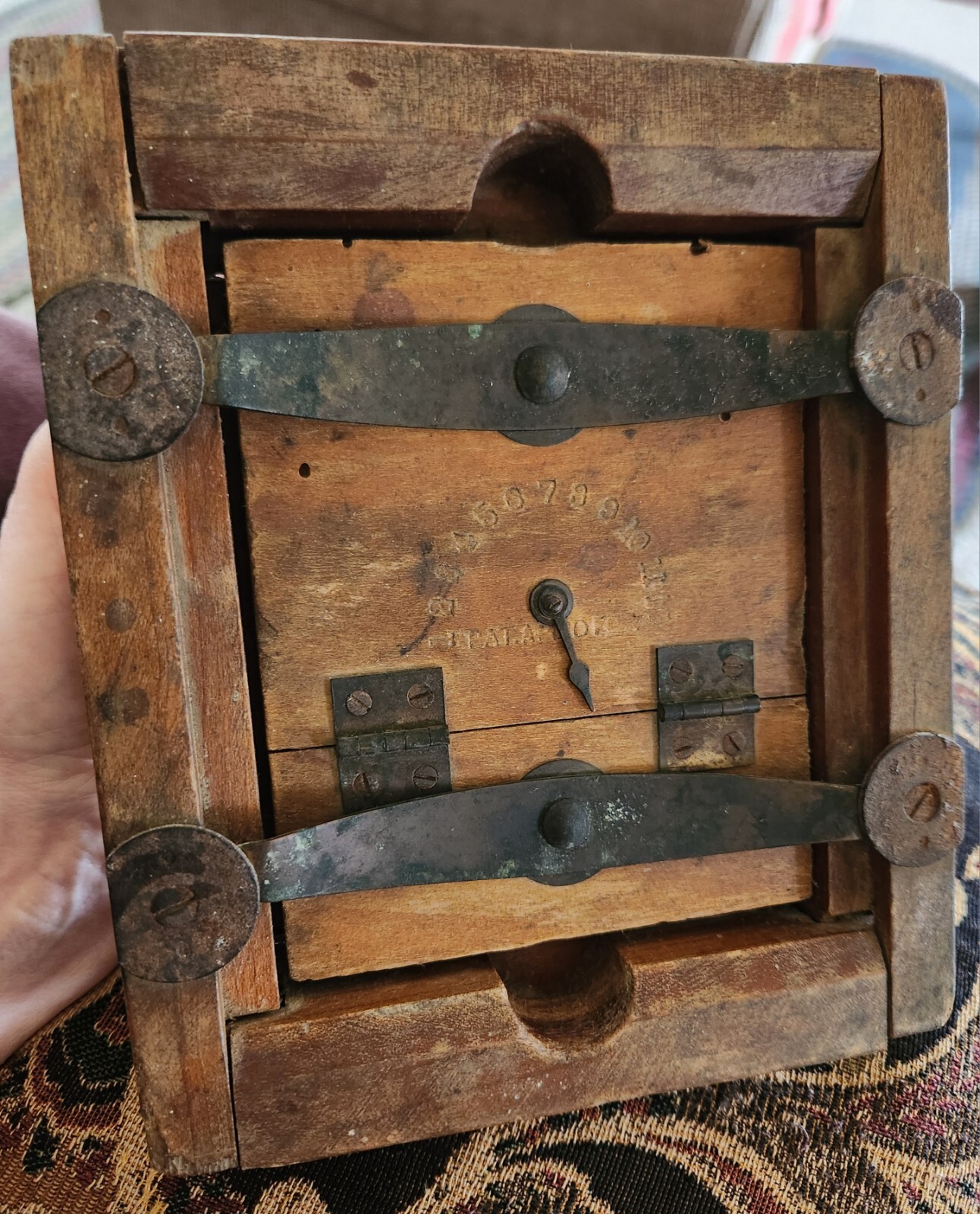 Scovill Mfg. Co. 7×6″ Antique Wood Glass Negative Photo Frames Holders