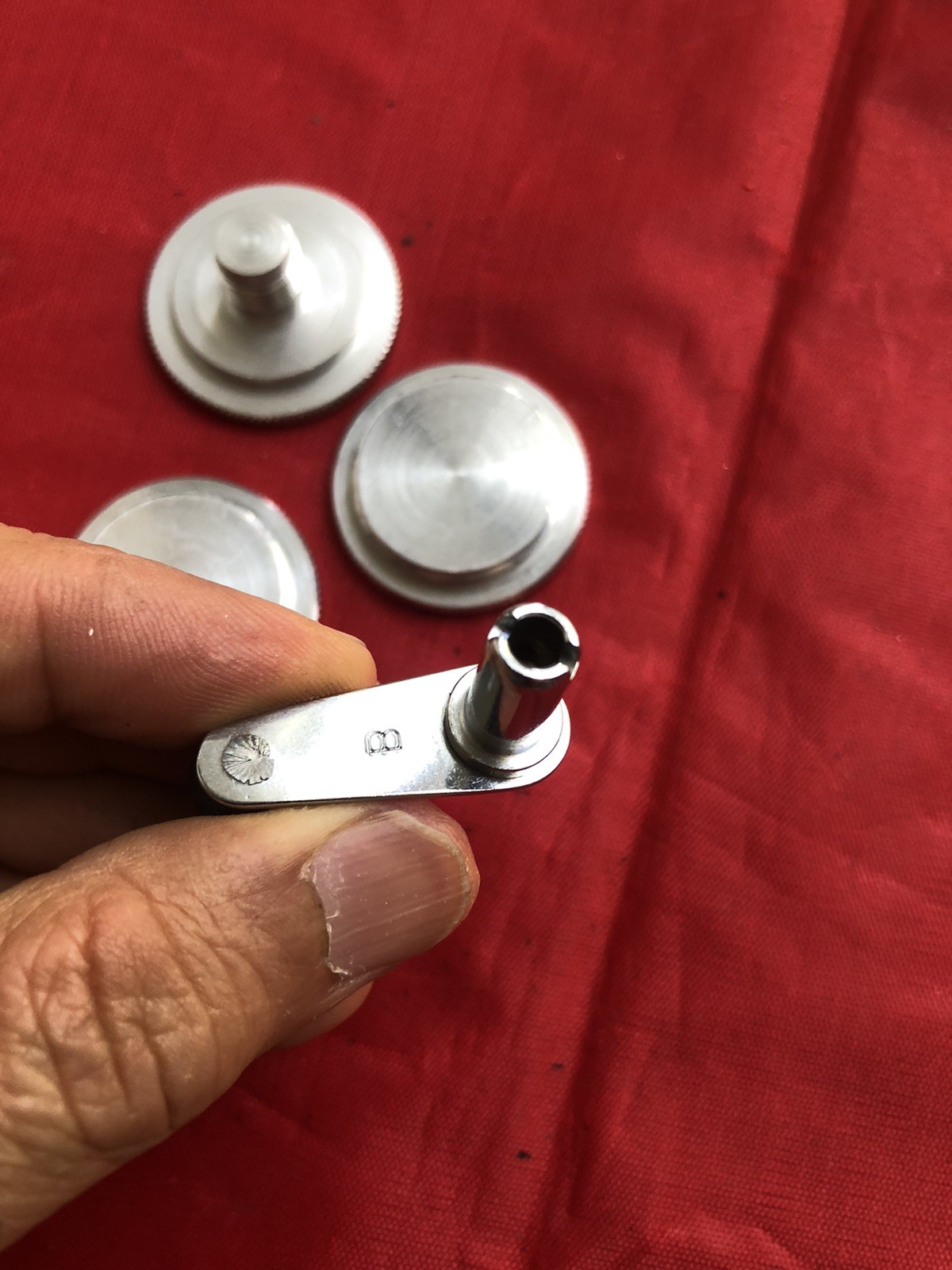 Bolex Body Caps And Rewind Key For Bolex H16 Reflex Camera