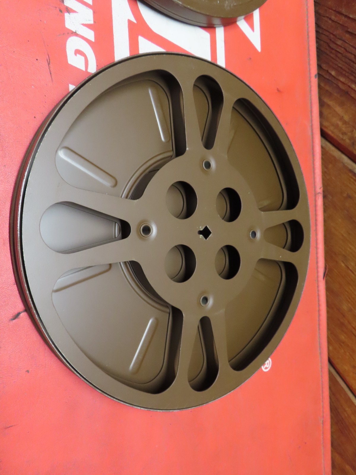 Goldberg Bros. Metal Film Reel & Canister 16mm 10.5” & Darkroom book