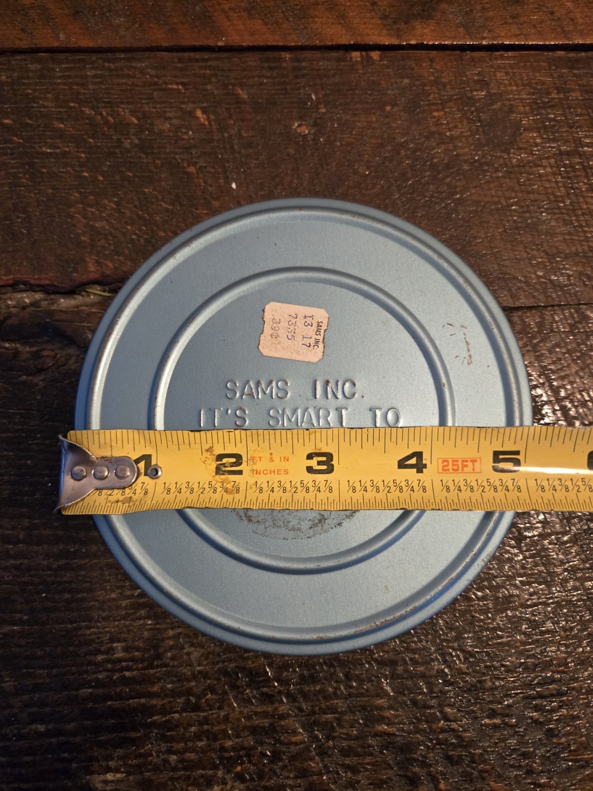 Vintage SAMS INC 5 Inch Metal Film Storage 8mm Film Reel
