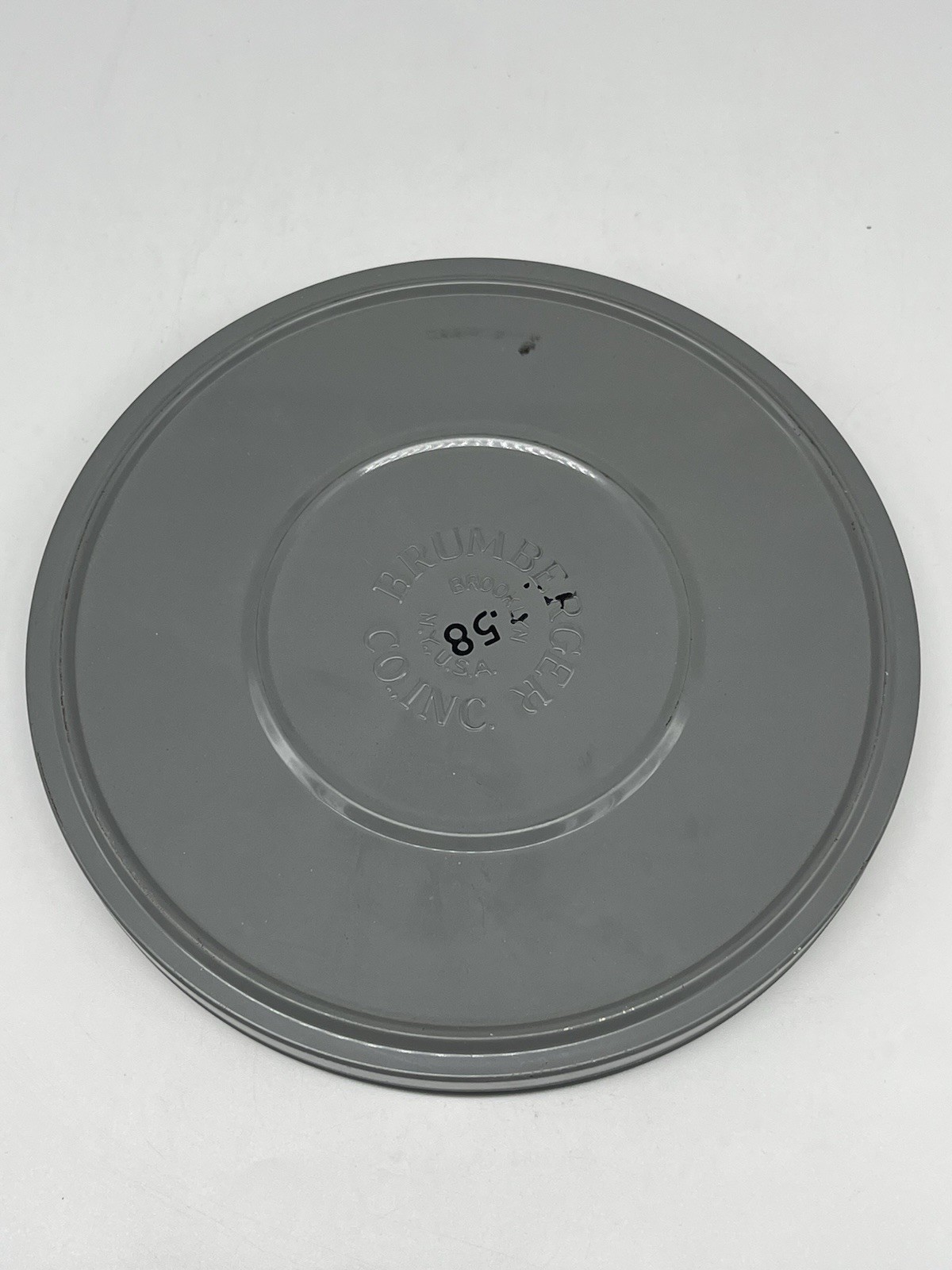 Vintage Brumberger METAL 8MM FILM CASE W/ Empty Reel