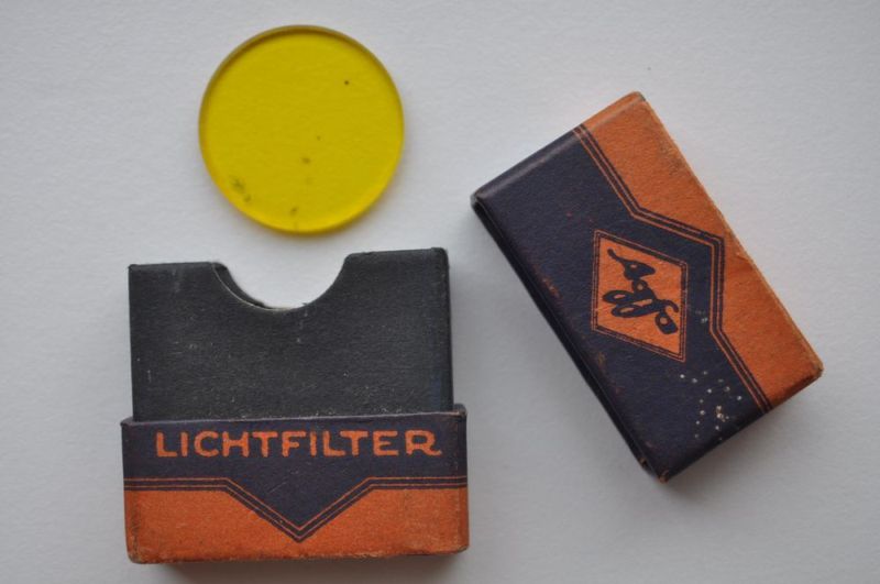 AGFA Vintage Yellow Light Filter No.3 30/31 mm in Box