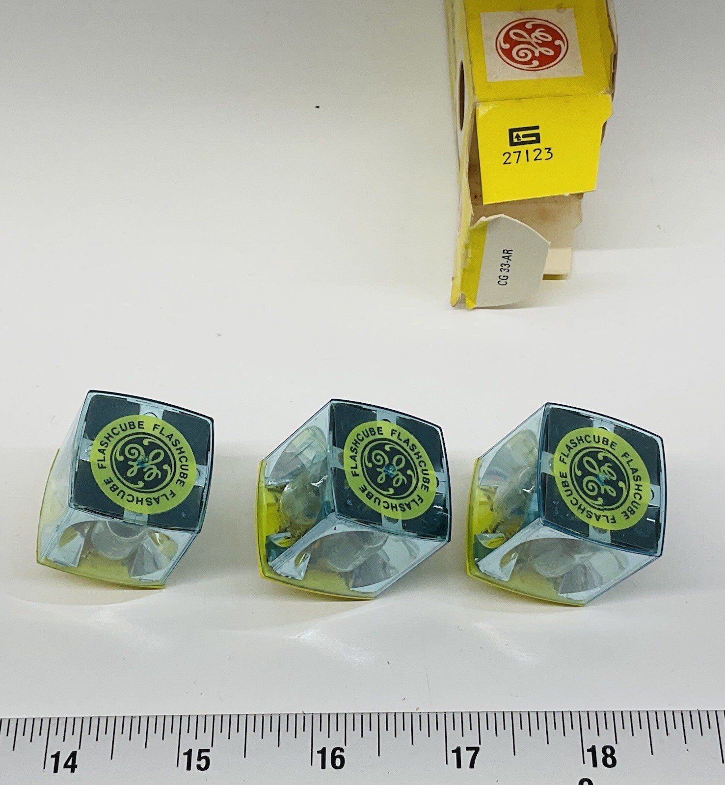 Vintage Pack of 3 GE General Electric FlashCubes Flash Cubes Camera