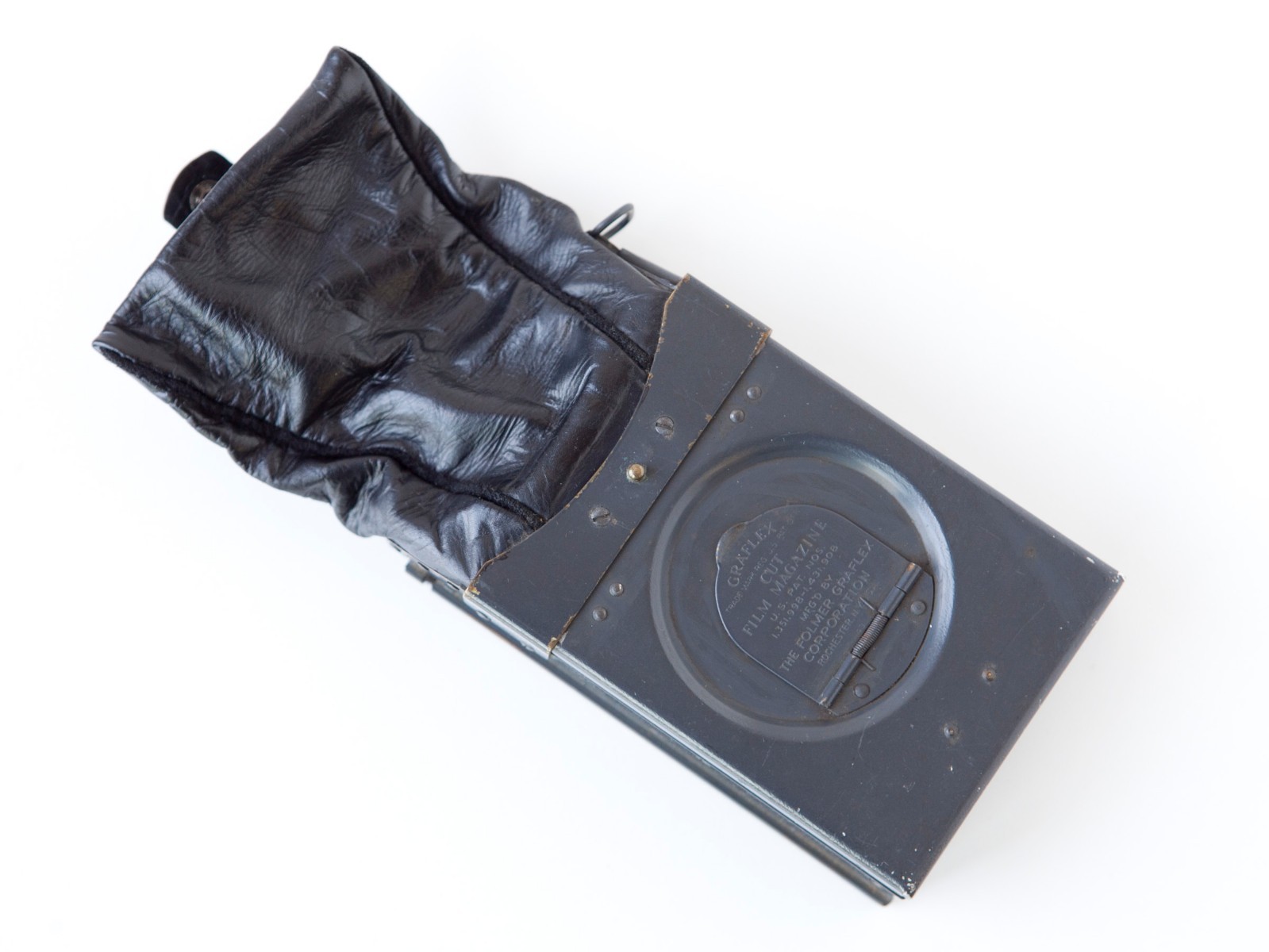 GRAFLEX 2-1/4 X 3-1/4 CUT FILM MAGAZINE “Bag Mag”w/ 12 Septums for early Graflex