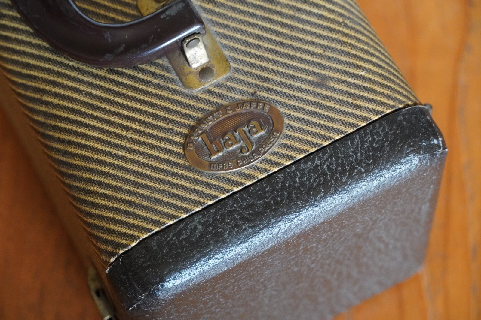 1950’s Barnett & Jaffe Baja Hard Shell Two Drawer Photo Slide Storage Case