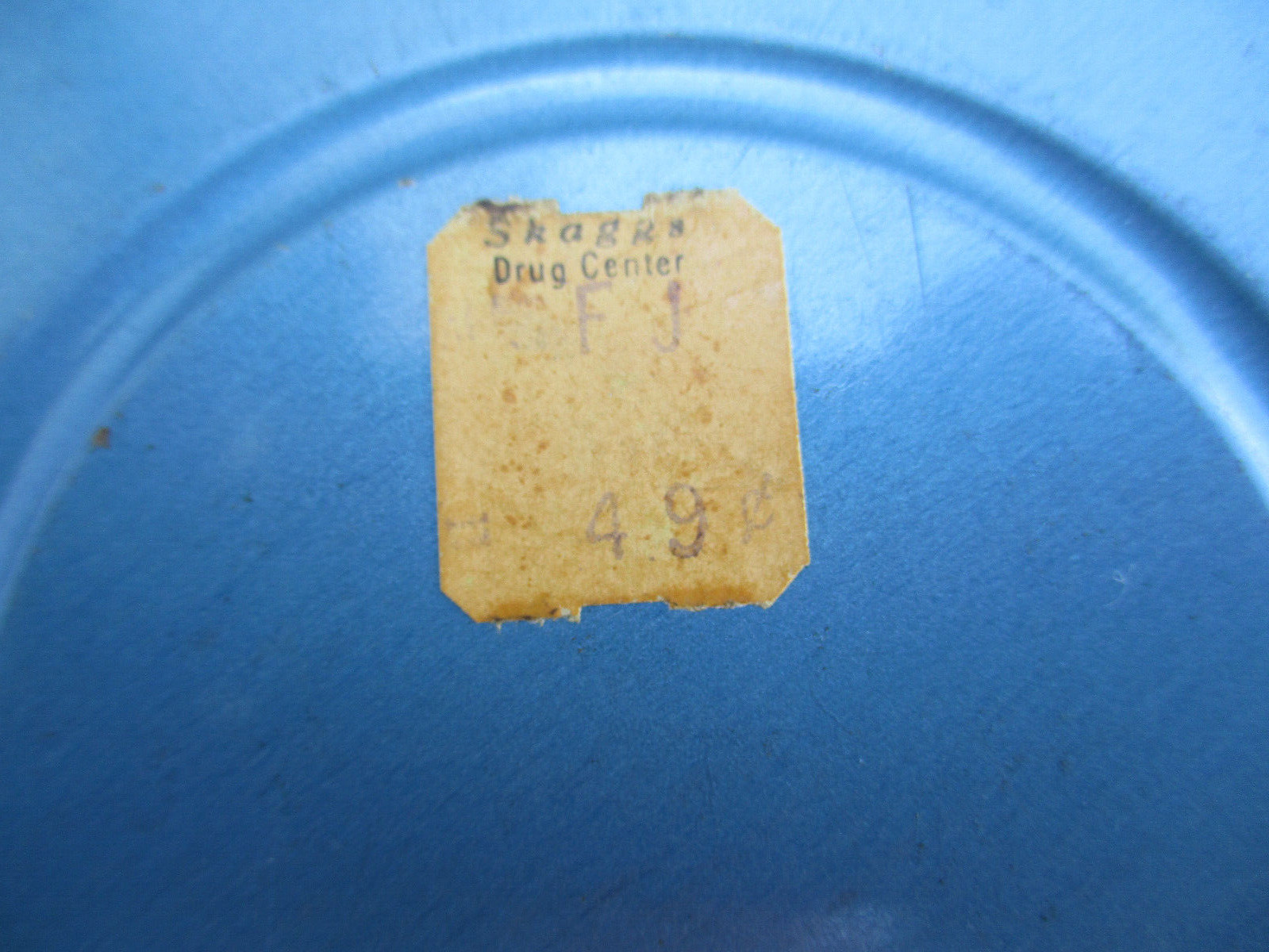 VINTAGE 1950s AMARILLO, TEXAS SKAGGS DRUG CENTER STORE FILM CAN with EMPTY REEL
