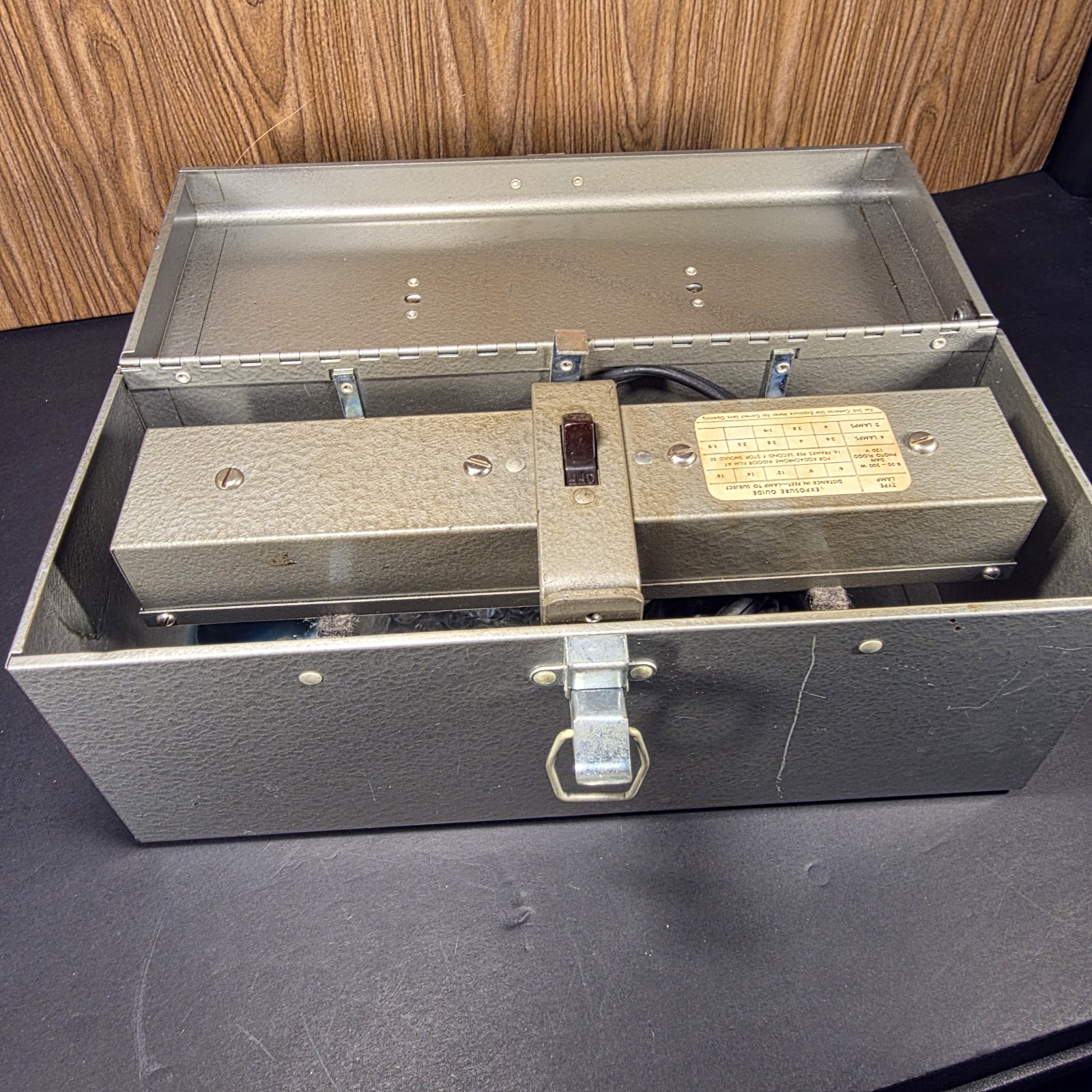 Vintage Kenco Cat No. 6000 4-Socket Movie Lighting Bar w/ Original Case-Tested