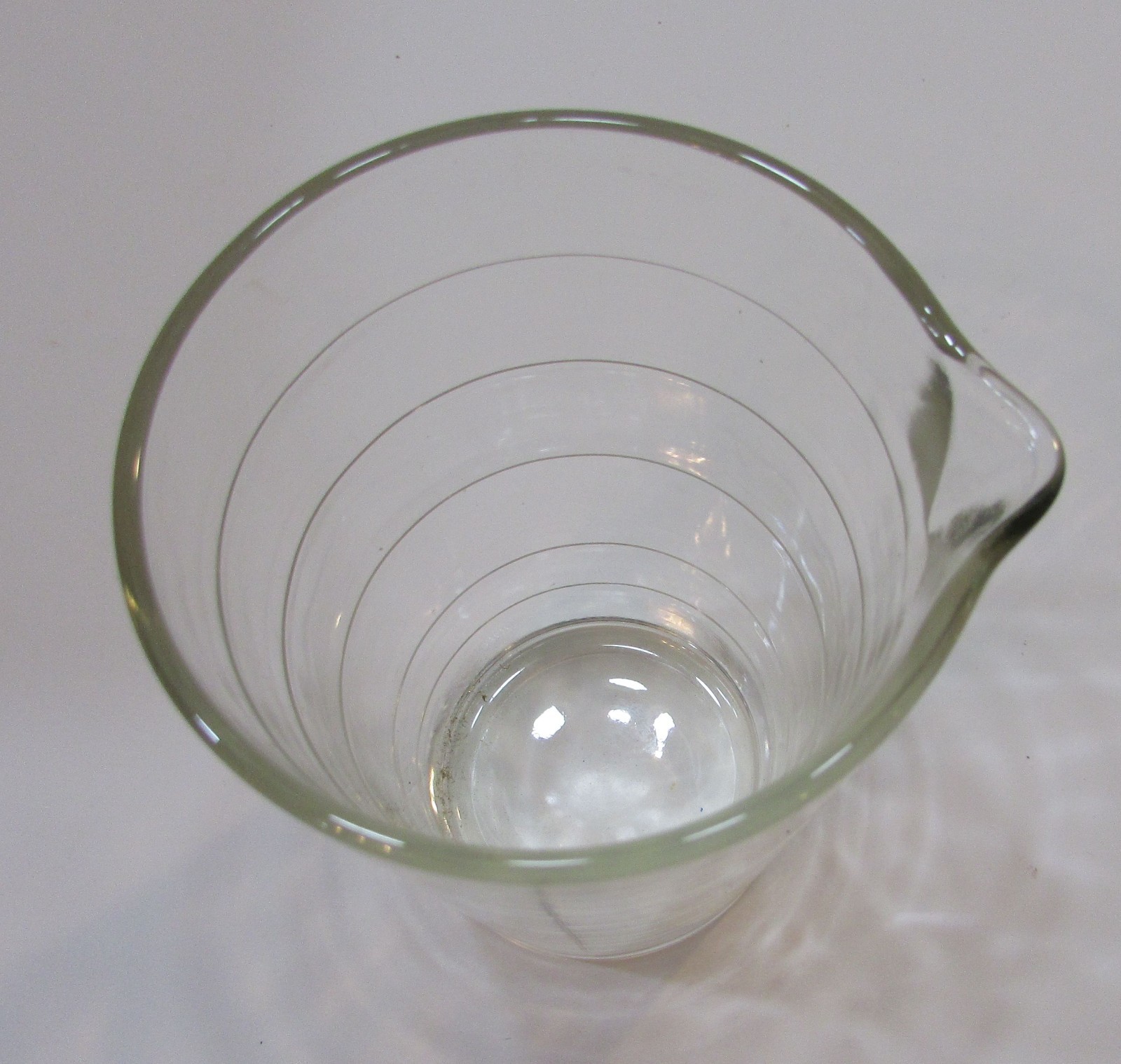 Antique Replacement Clear Glass Pitcher for Ansco Home Photo Developing Outfit