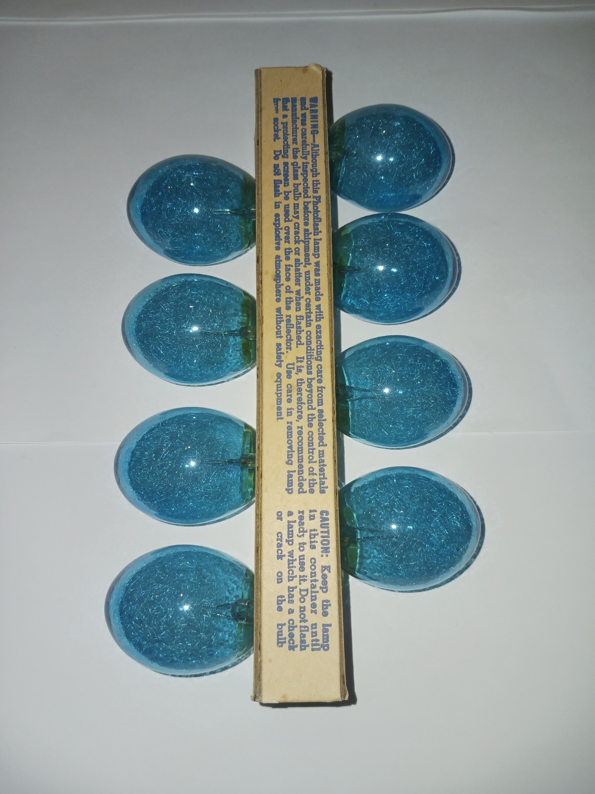 General Electric Flash Bulbs 5B Blue (8)NOS original packaging
