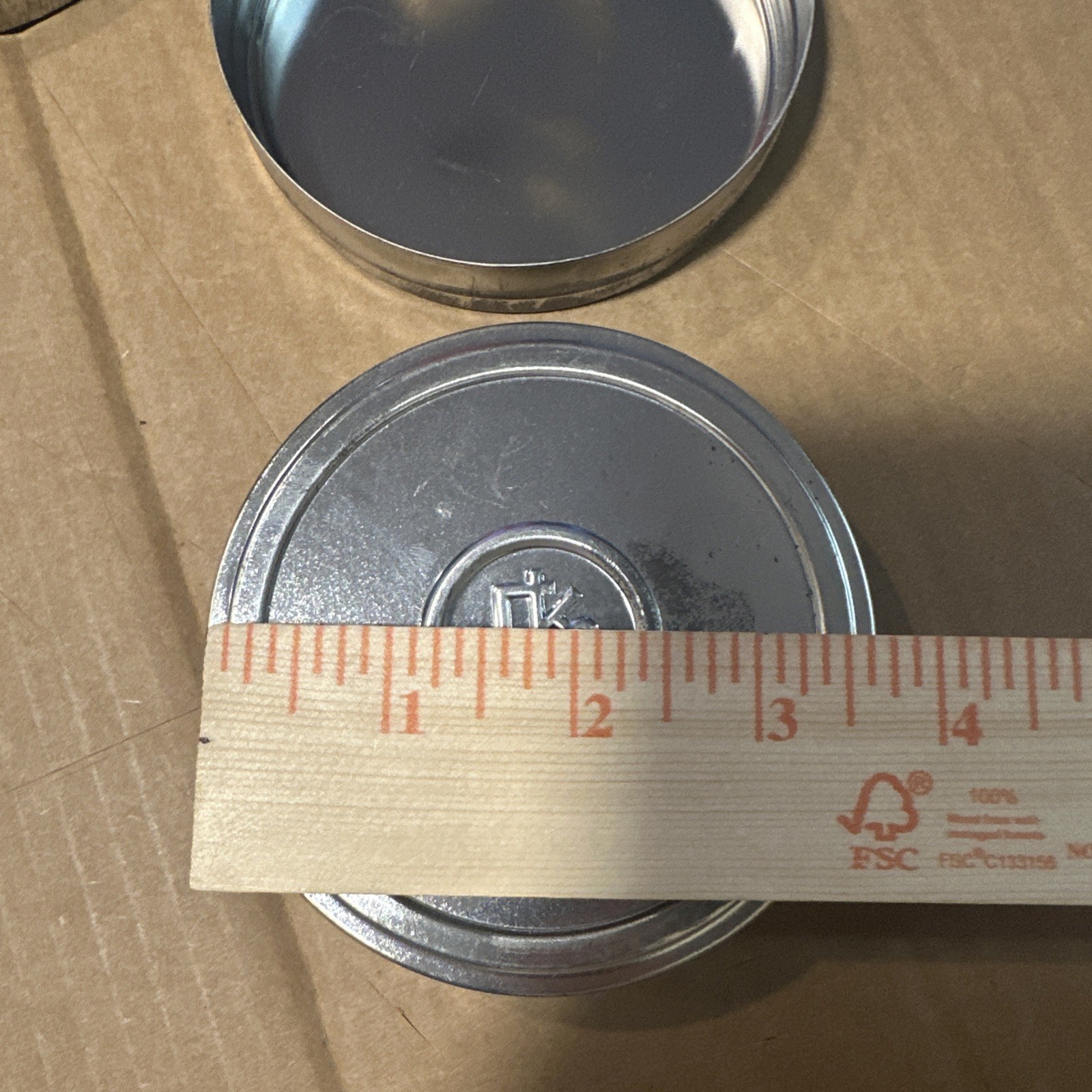 2 Vintage Eastman Kodak Company EKC Film Cans Canisters Reel Tins 3.75” Empty