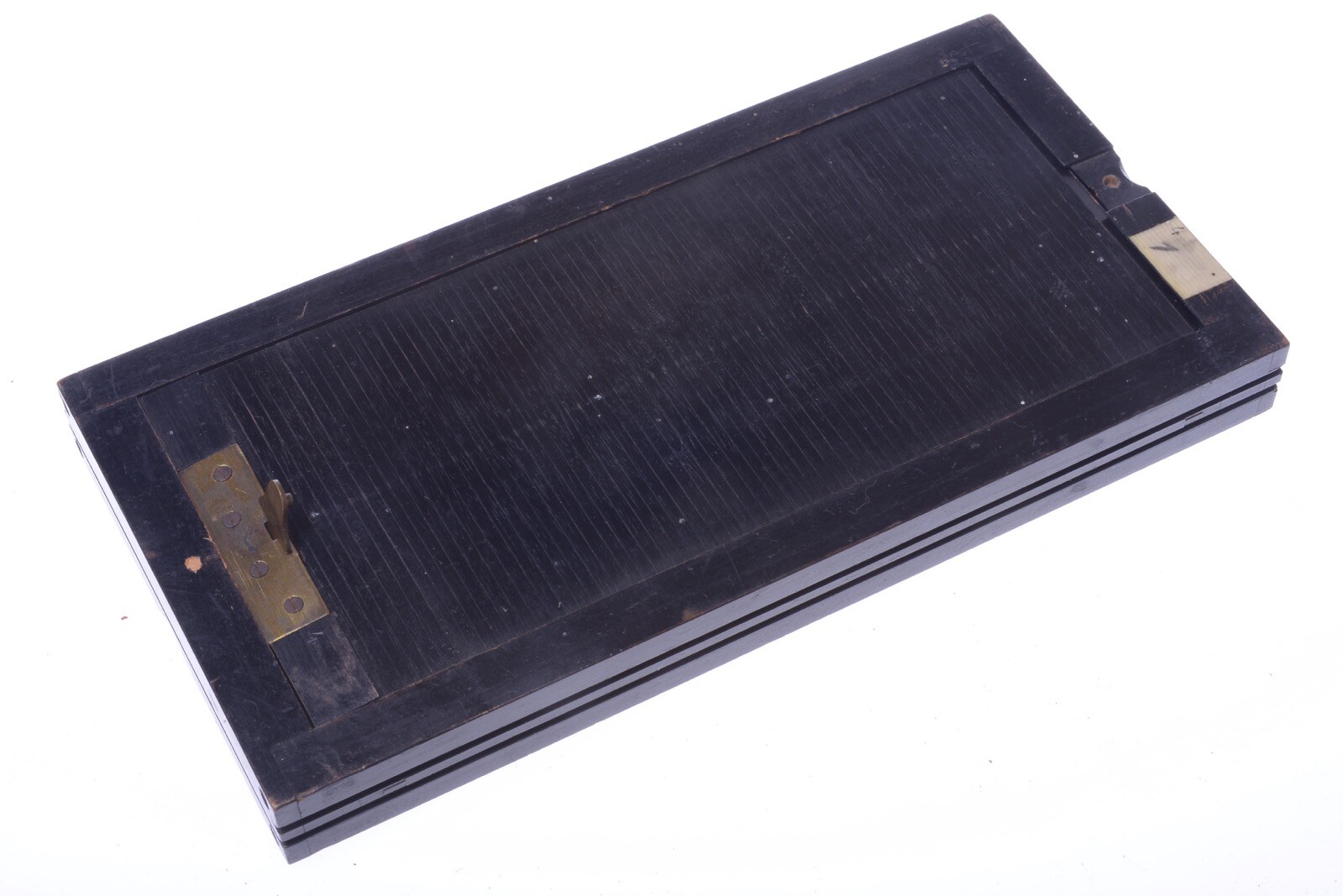 ✅ UNBRANDED ANTIQUE WOOD GLASS STEREO, PANORAMA PLATE HOLDER 9X18CM CAMERA
