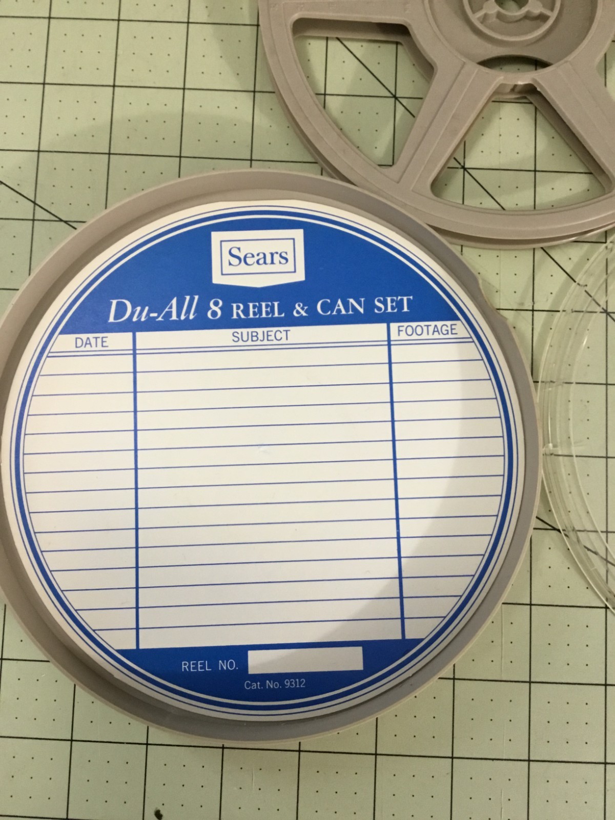 Four Vintage Sears 8mm Reel and Can Library Storage Sets – No 9312 and 9313