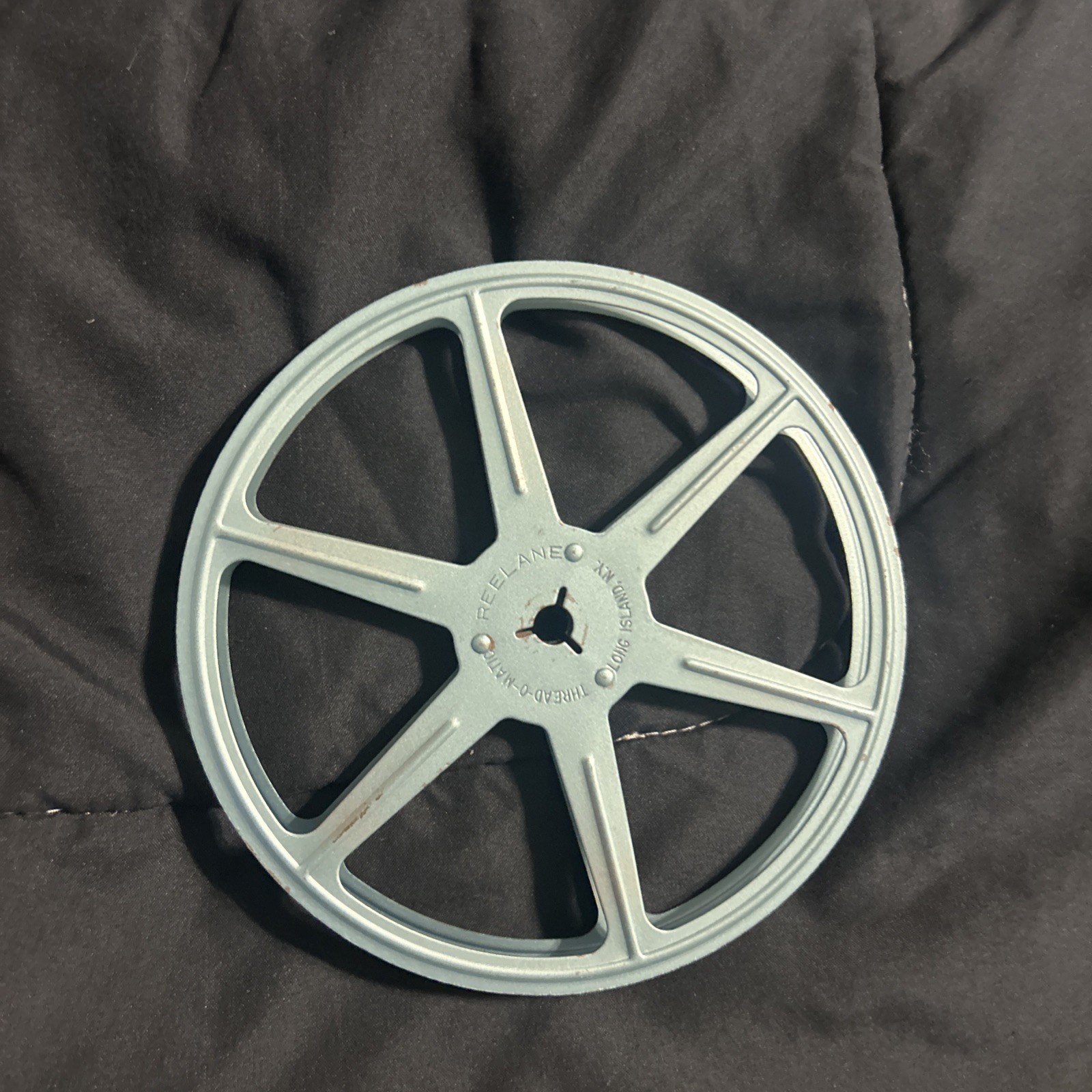 Vintage Reelane Thread-O-Matic Camera Film Reels 5” Blue 8mm