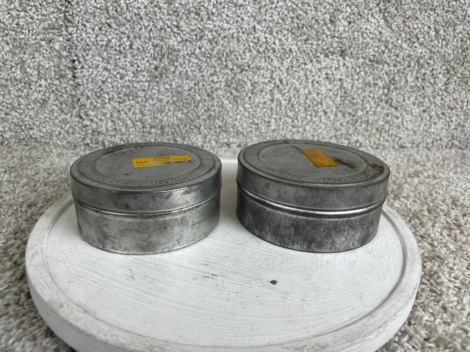 Vintage Eastman Kodak Company Metal Film Canisters Panatomic-X Film