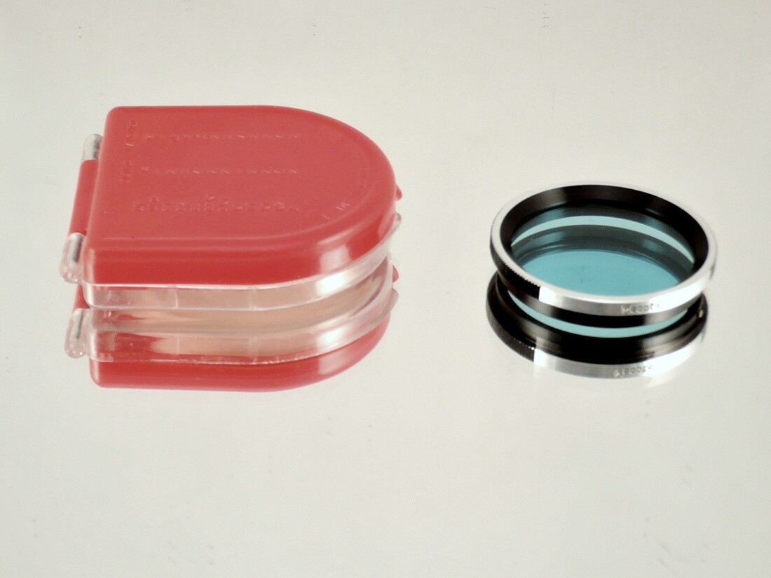 Flexaret MEOPTA B1 B36 Blue Filter Czechoslovakia Genuine Accessories Bayonet