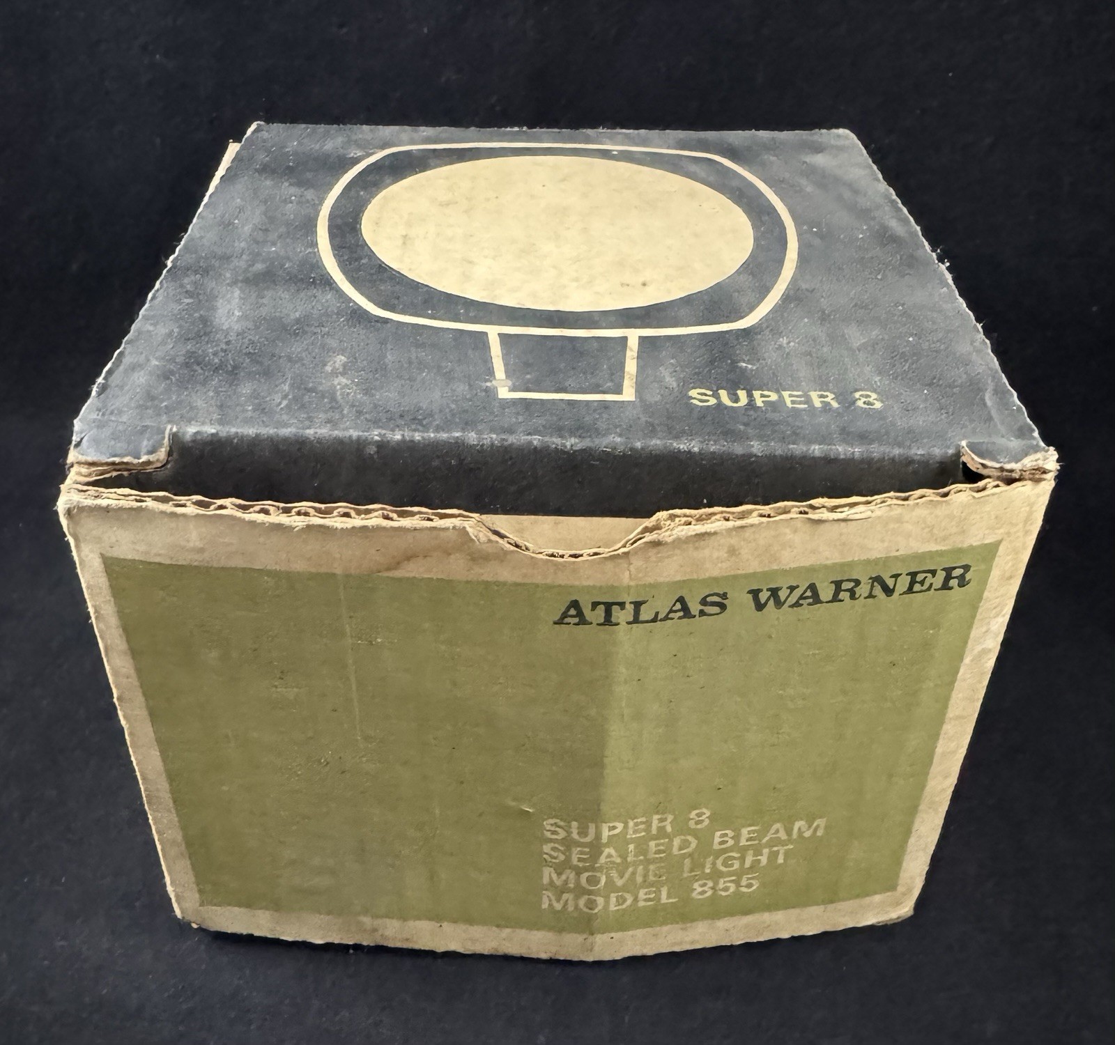 Vintage Atlas Warner Super 8 Sealed Beam Movie Light Model 855 – Made in USA