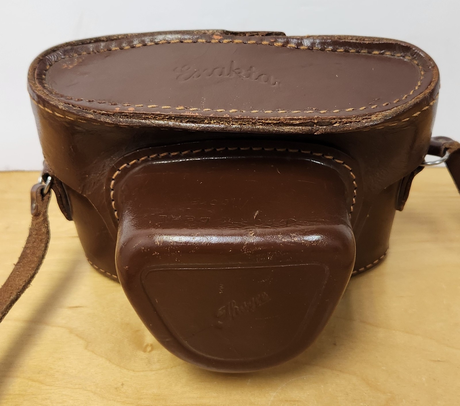 Vintage 1950’s Ihagee Dresden Leather Ever-Ready Camera Case Exakta Varex VX