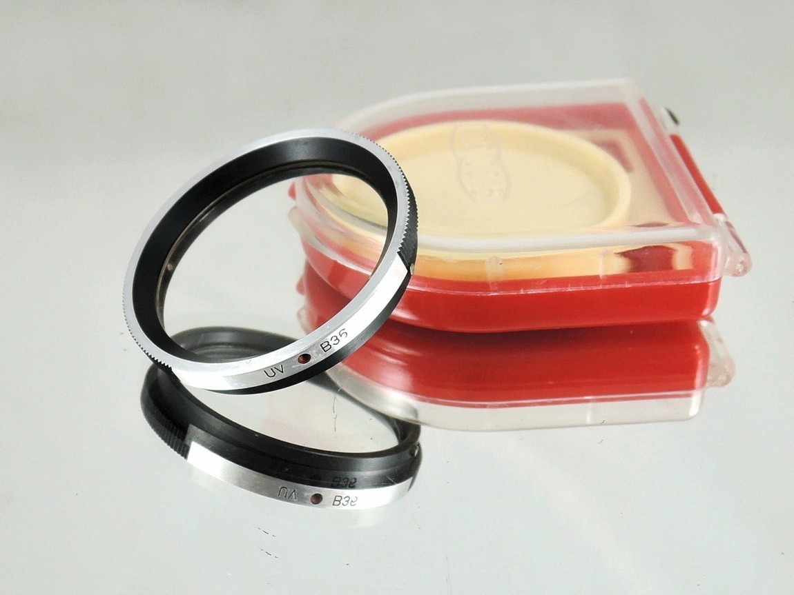 Flexaret UV B36 Filter Meopta Accessories Bayonet RARE + red plastic box.