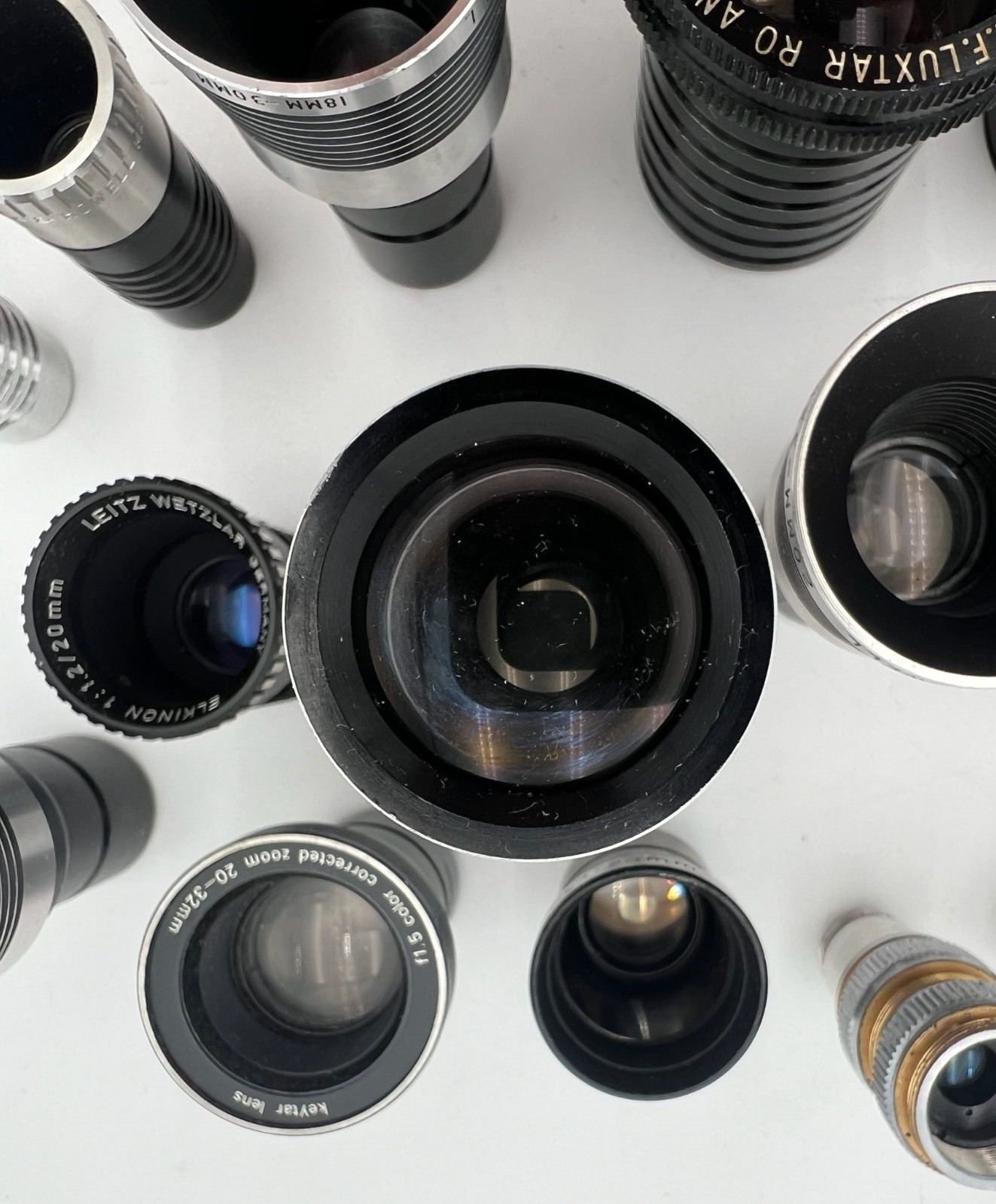 – LOT OF ASSORTED LENSES-PROJECTOR/CAMERA LENSES FOR PARTS/AS-IS