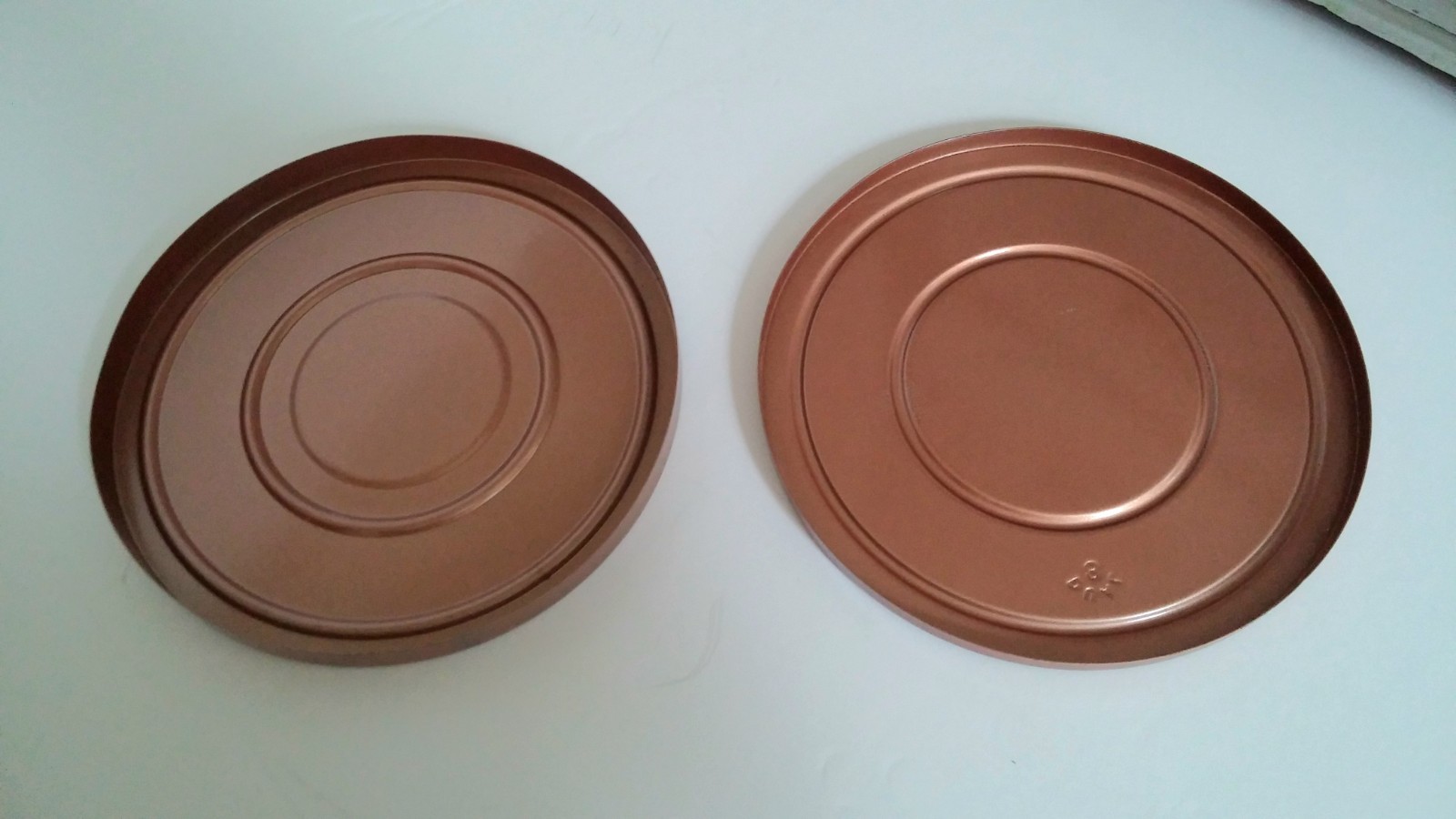 VTG Reel To Reel Film Canister Copper Colored Dual 8 Projecter Movie Home Decor