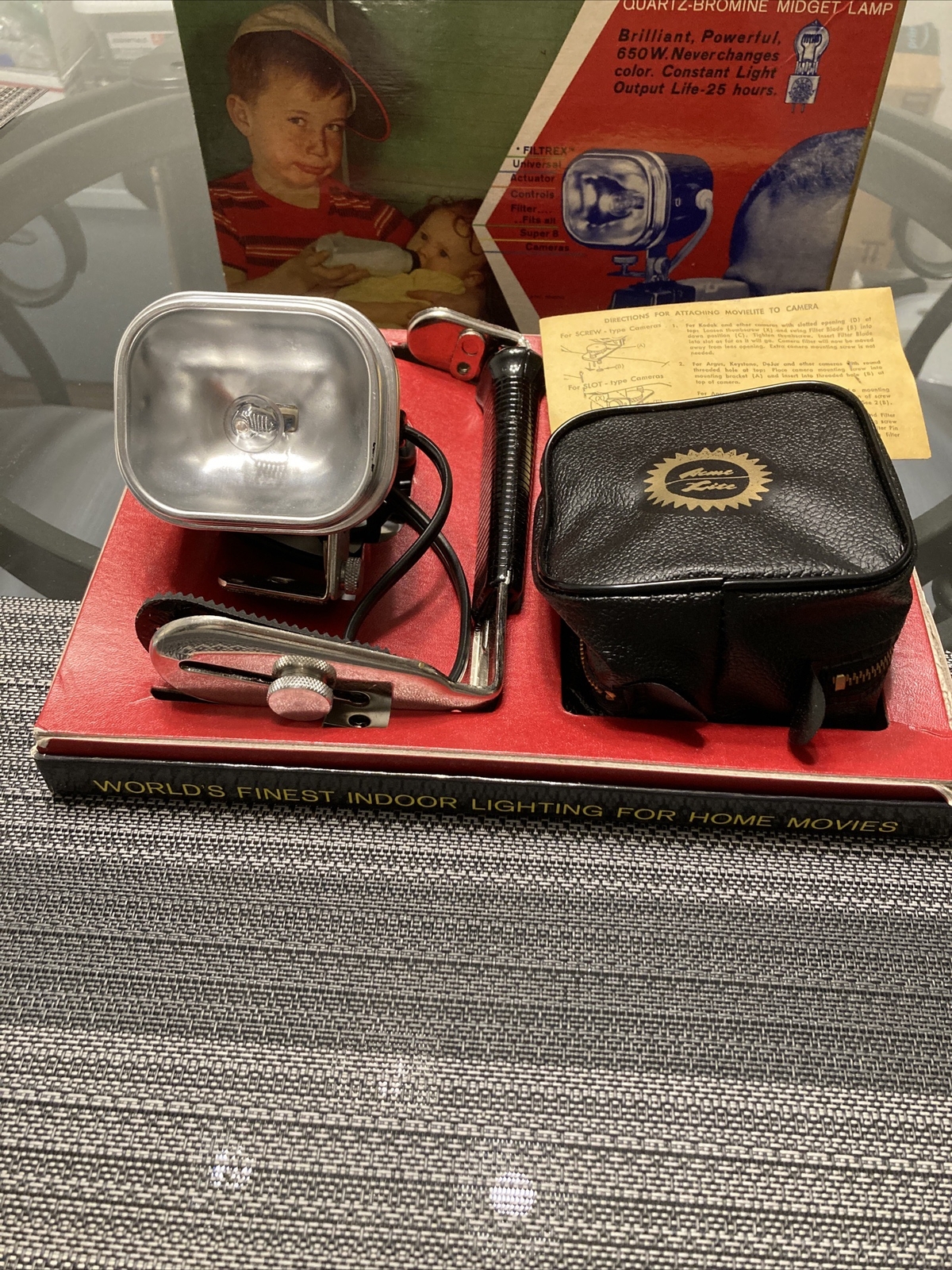 VTG GE Acme-Lite Cameralite Super8 Complete Kit #71 Top Mount TESTED WORKS