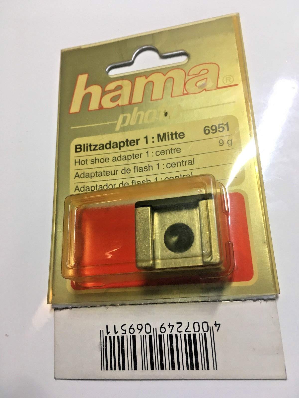 Universal Hot Shoe Camera Flash Unit Cable Contact Hama Germany Brand New *4*
