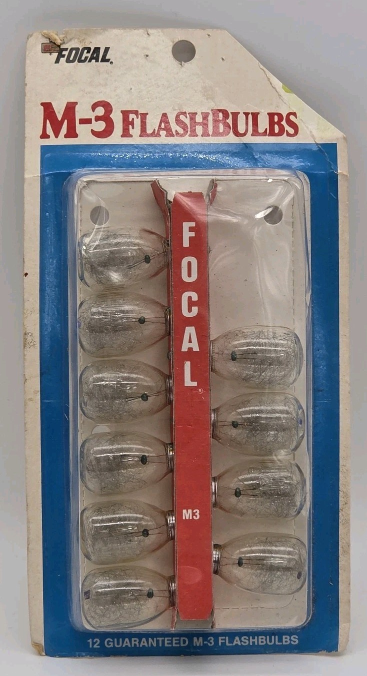 Focal M3 Flash Bulbs Photoflash Camera Clear Kmart VTG Lot Of 10