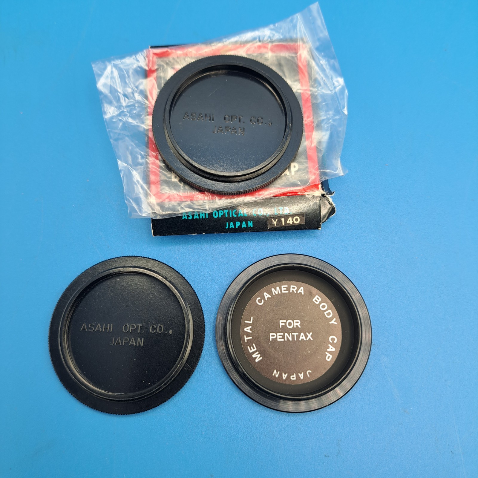 3 Vintage Pentax / Asahi Optical Metal Screw-in Camera Body Caps – Japan