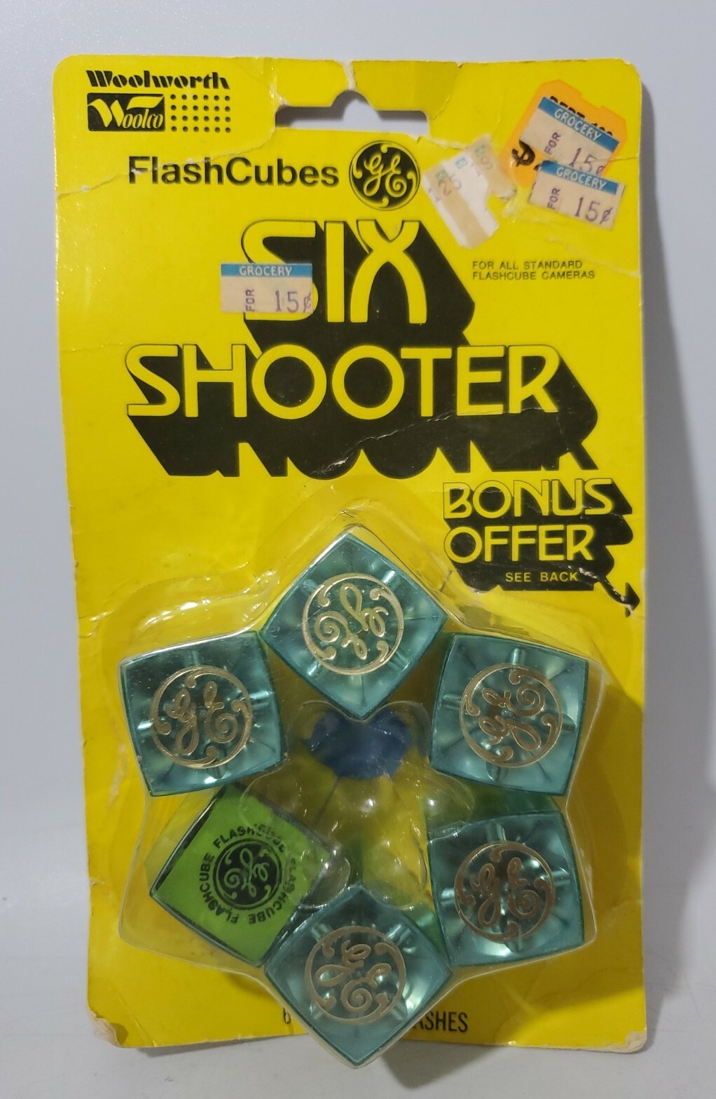 Vintage GE Flash Cubes Six Shooter Old Stock