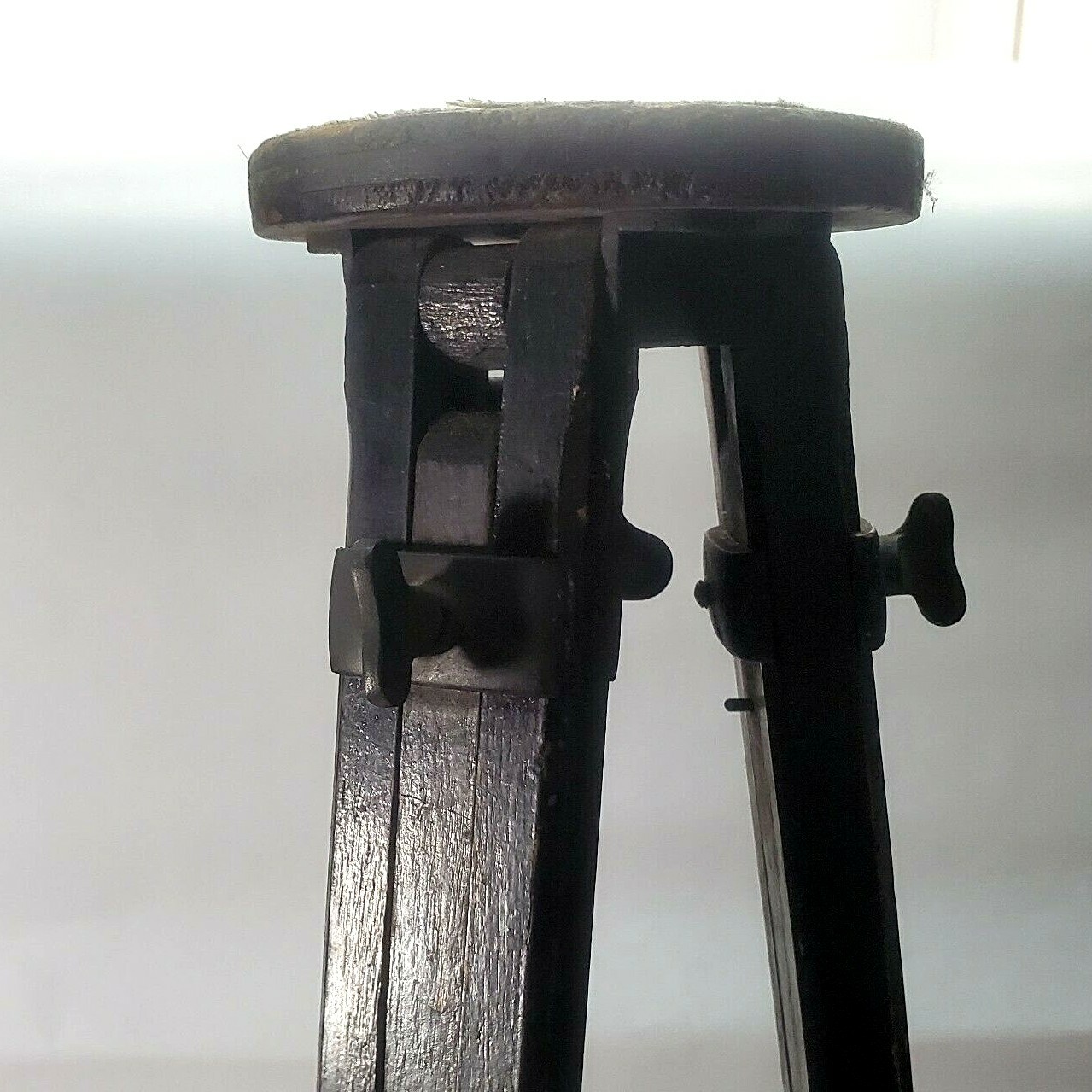 Vintage/antique Photographic Equipment Wood Tripod Black